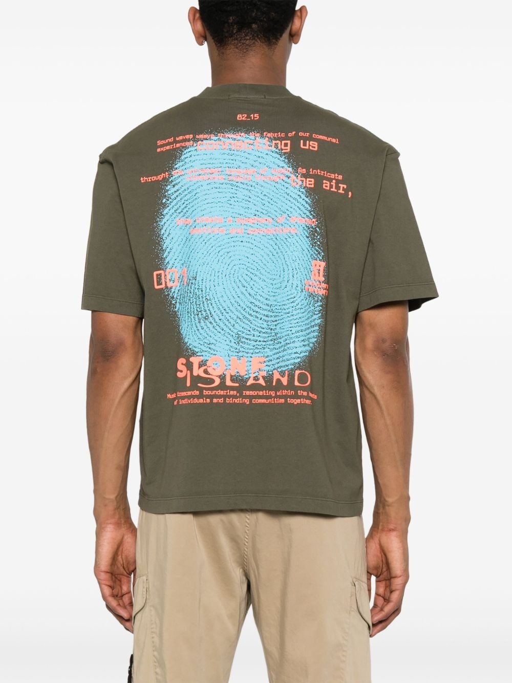 logo-embossed T-shirt - 3