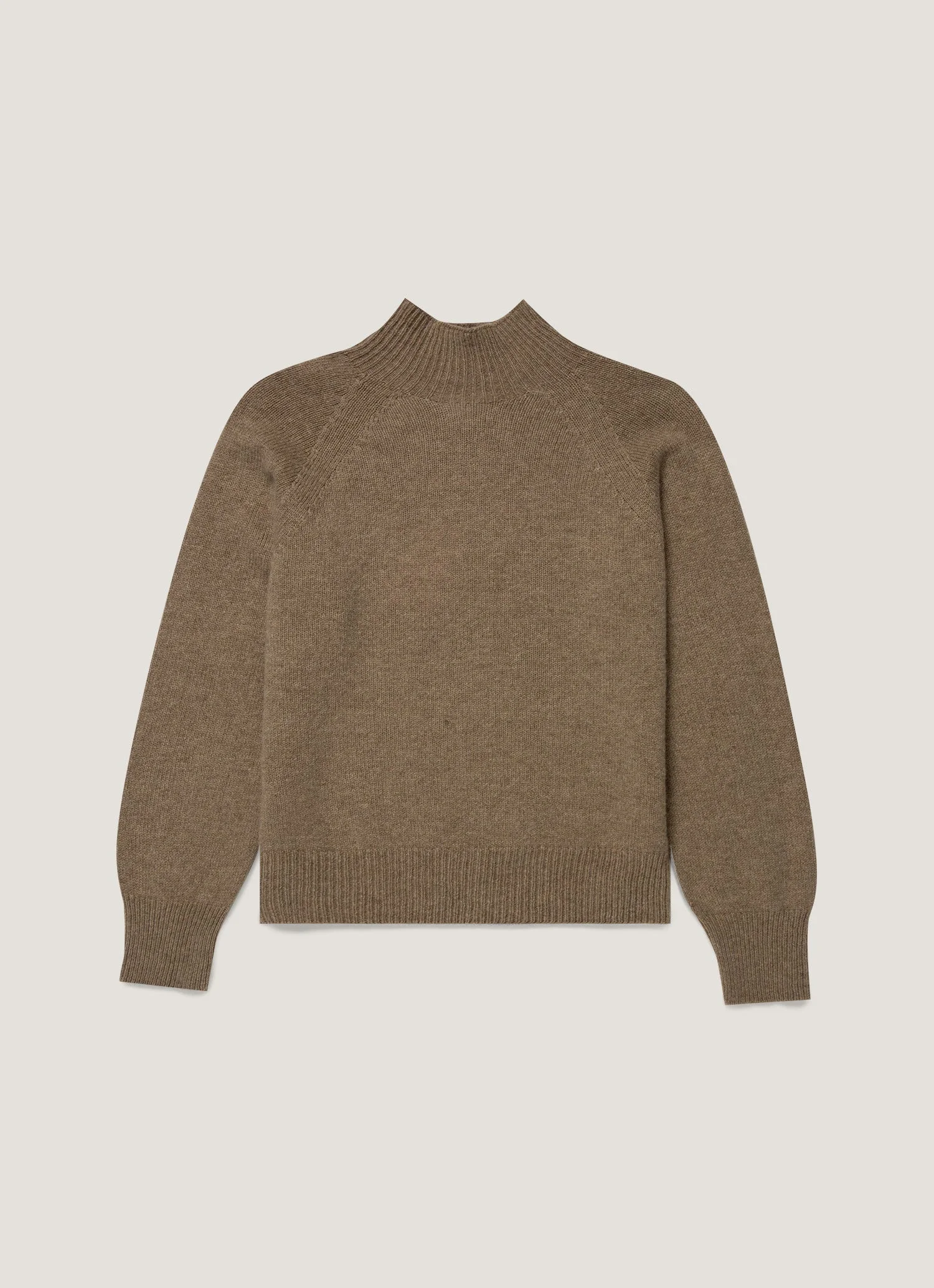 Lambswool Funnel Neck Jumper - 1