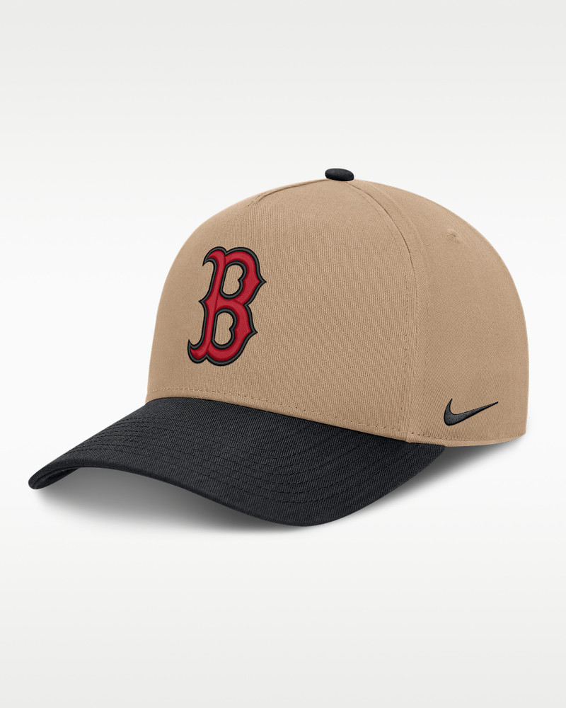 Boston Red Sox Rise Men's Nike MLB A-Frame Trucker Adjustable Hat 1