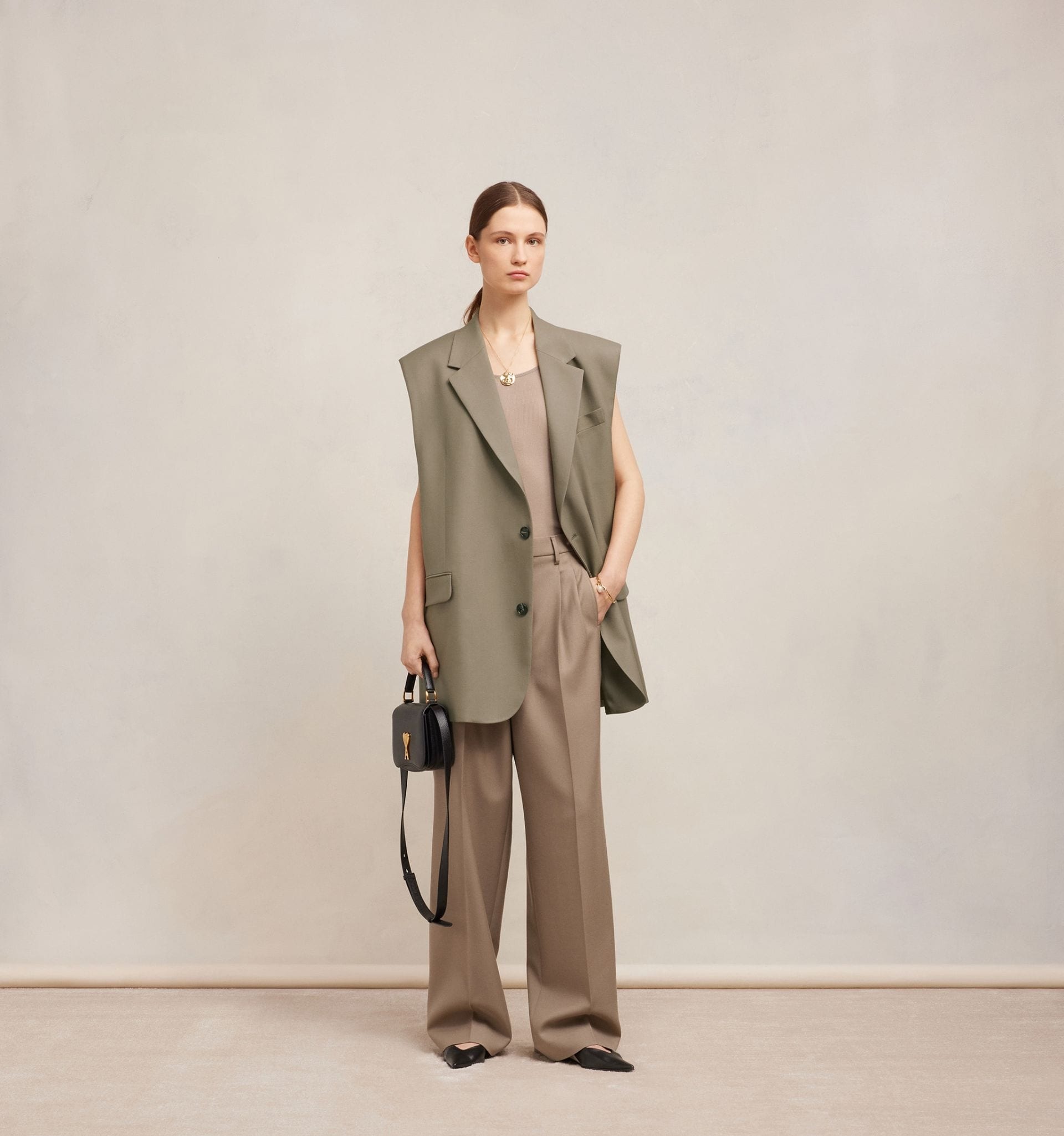 Two Buttons Oversized Waistcoat - 3
