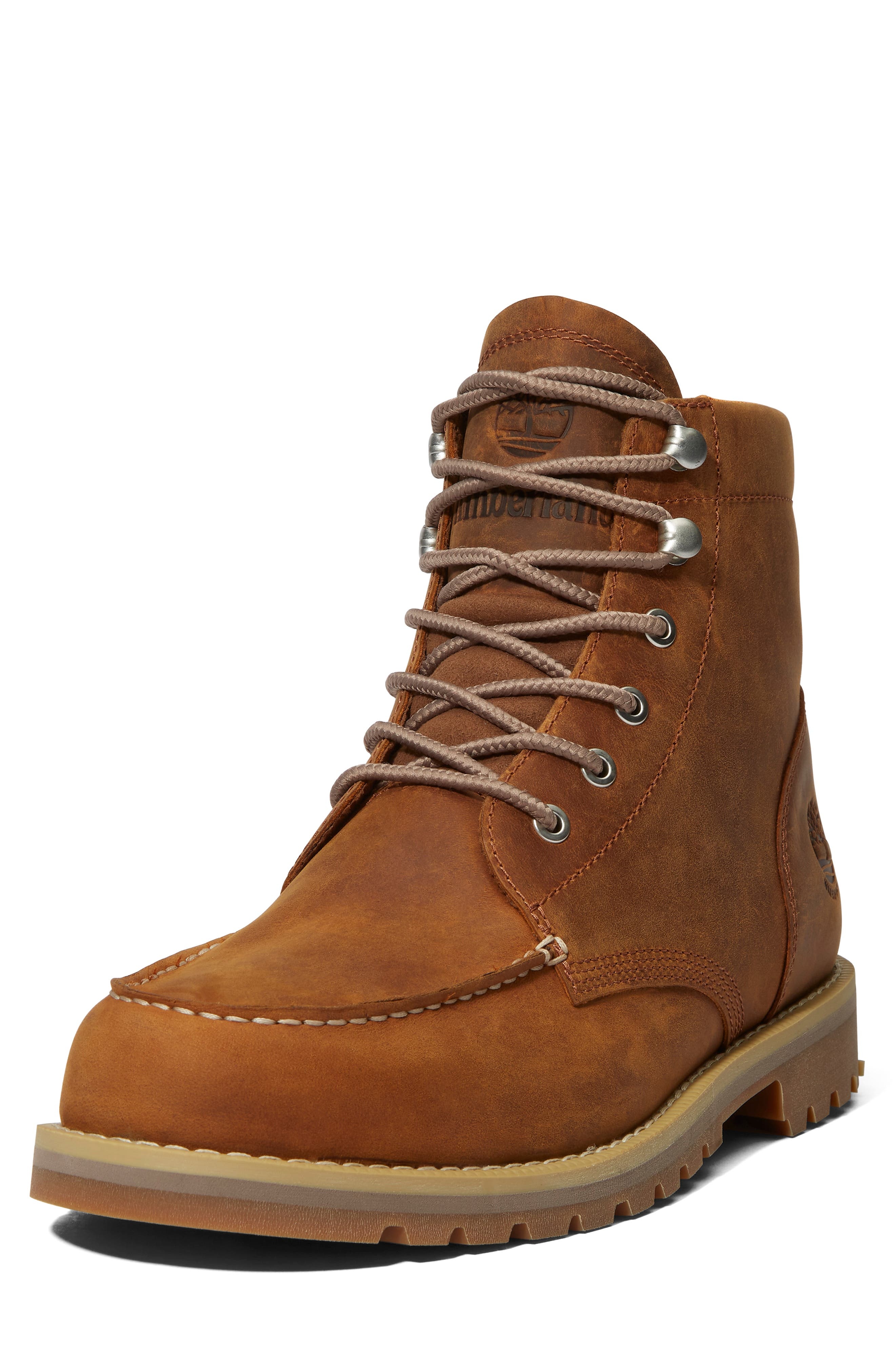 Timberland Redwood Falls Waterproof Lace-Up Boot in Saddle at Nordstrom - 7