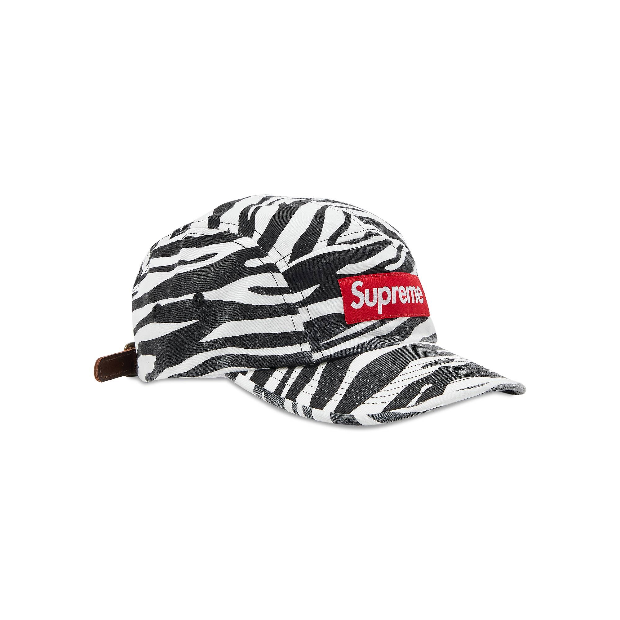 Supreme Washed Chino Twill Camp Cap 'Zebra' - 2