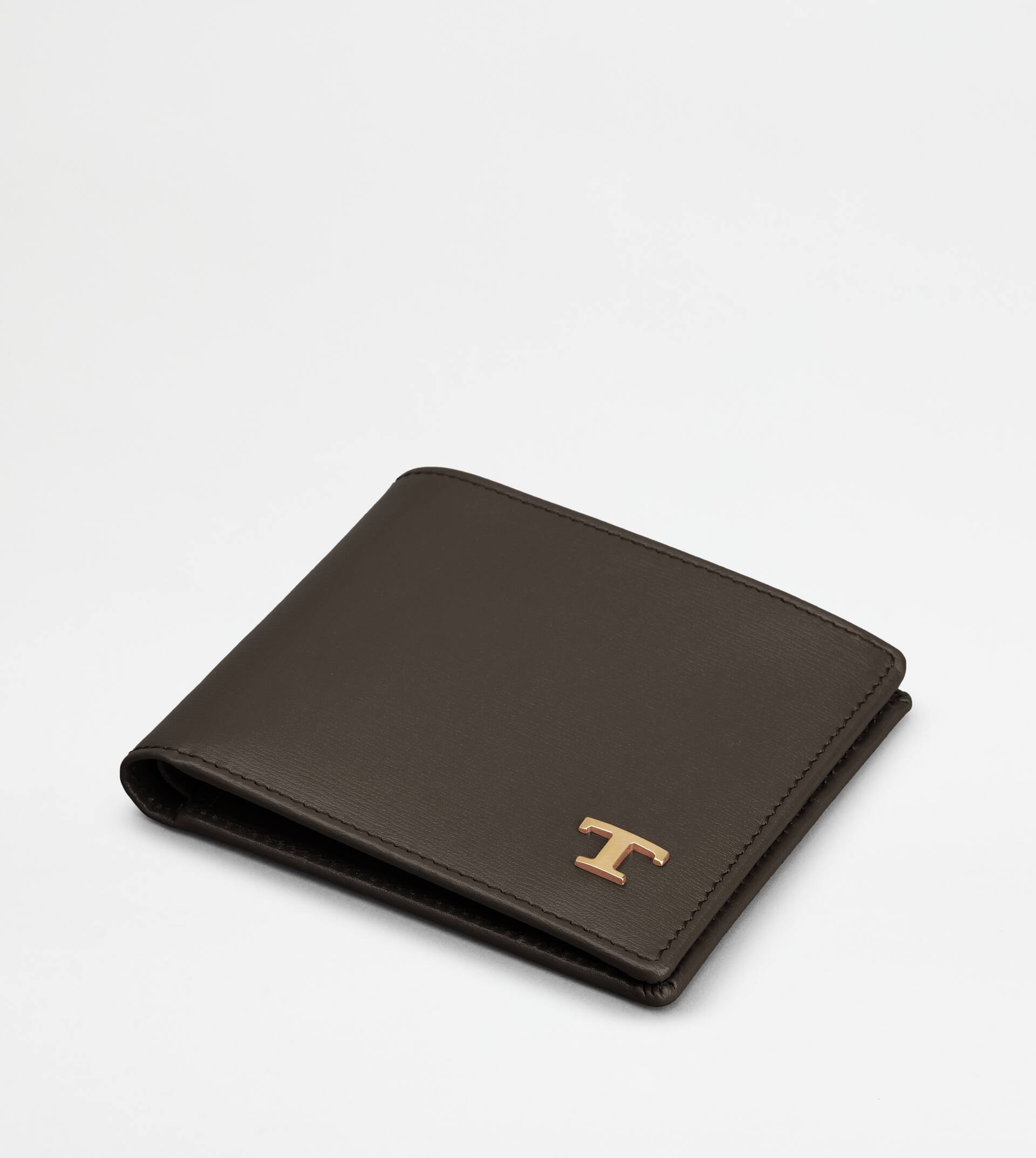 TOD'S WALLET IN LEATHER - BROWN - 4