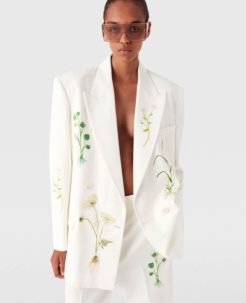Stella McCartney Oversized Floral Double-Breasted Blazer outlook