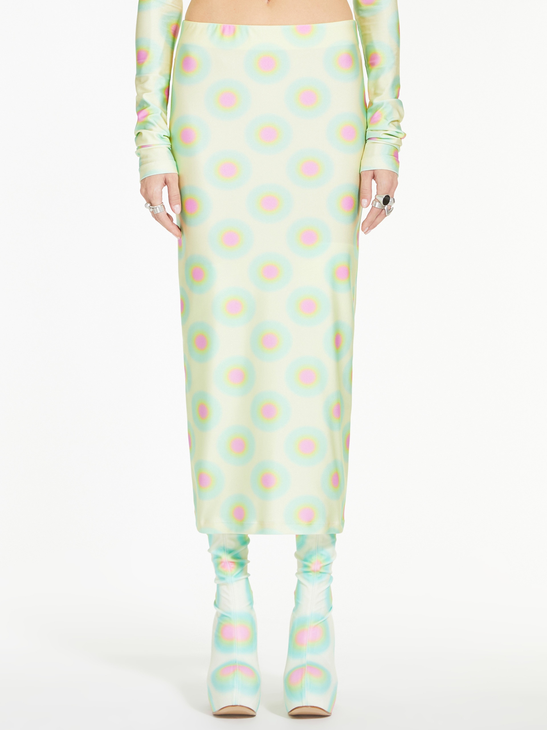 GESTRO Printed Lycra skirt - 3