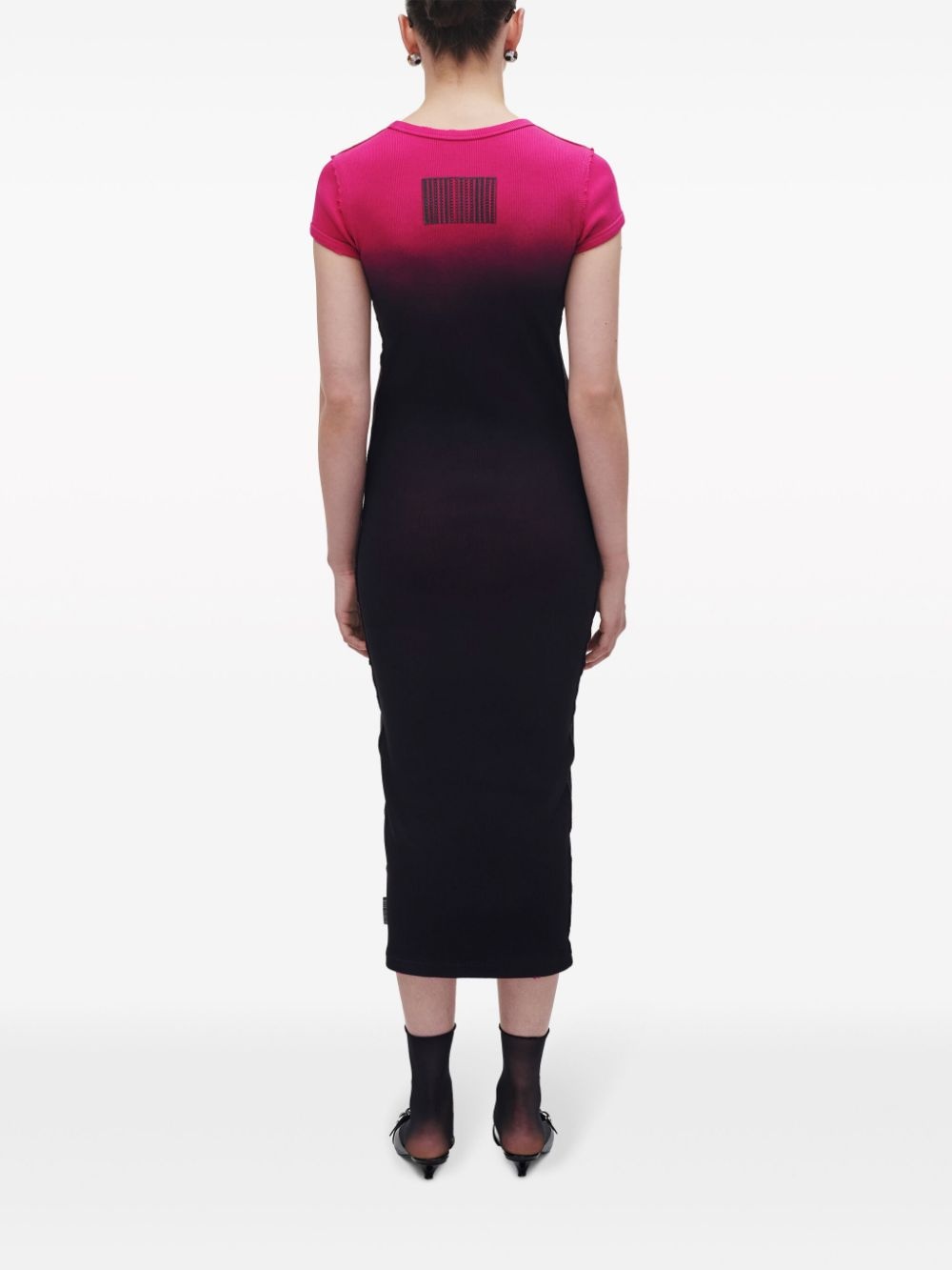 Grunge spray-effect T-shirt dress - 4