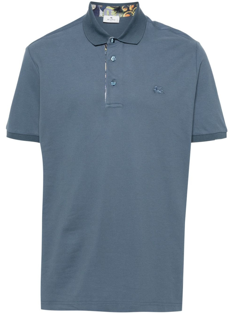 Pegaso-motif piquÃ© polo shirt 1