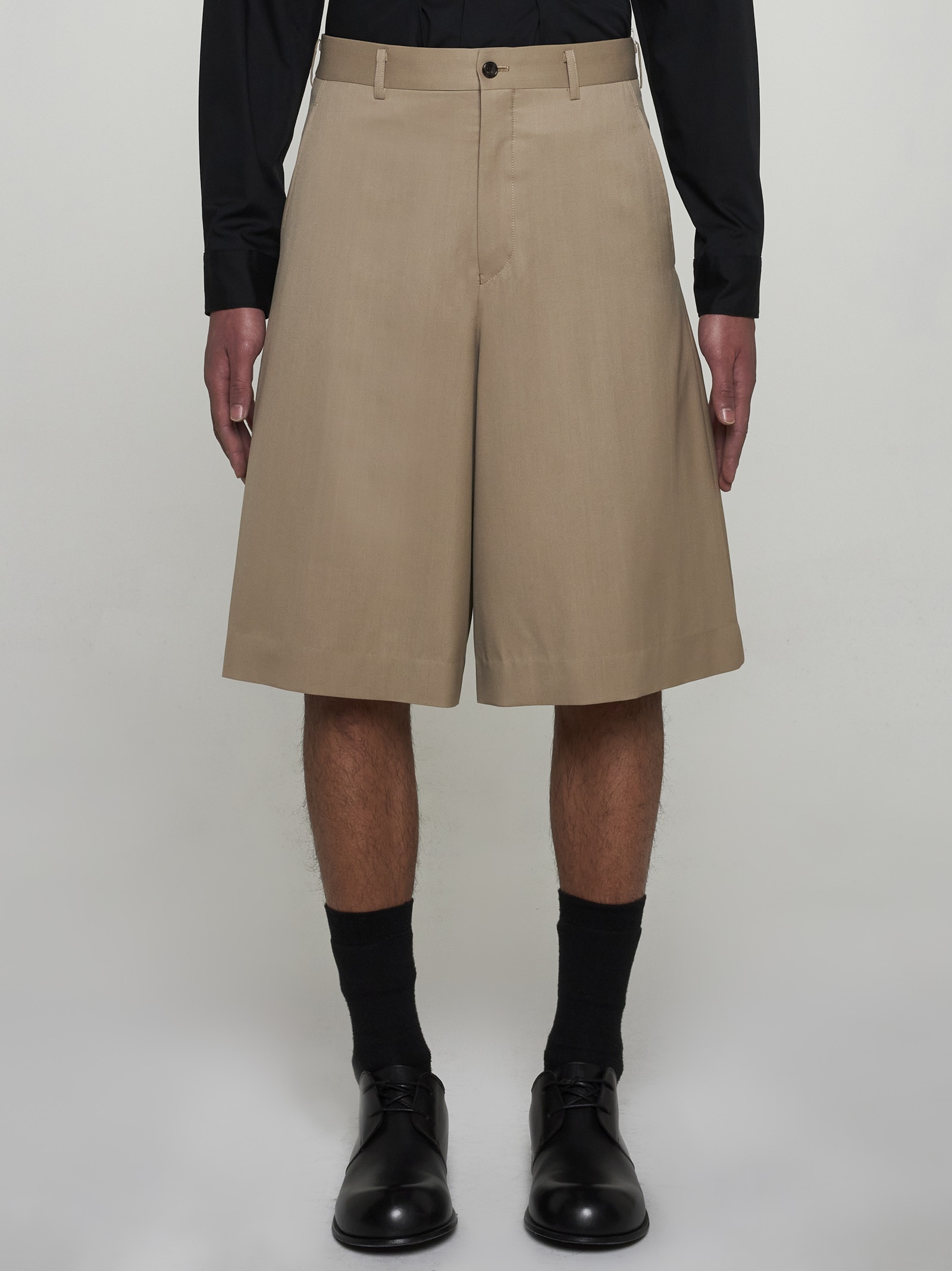 Wool bermuda shorts - 3