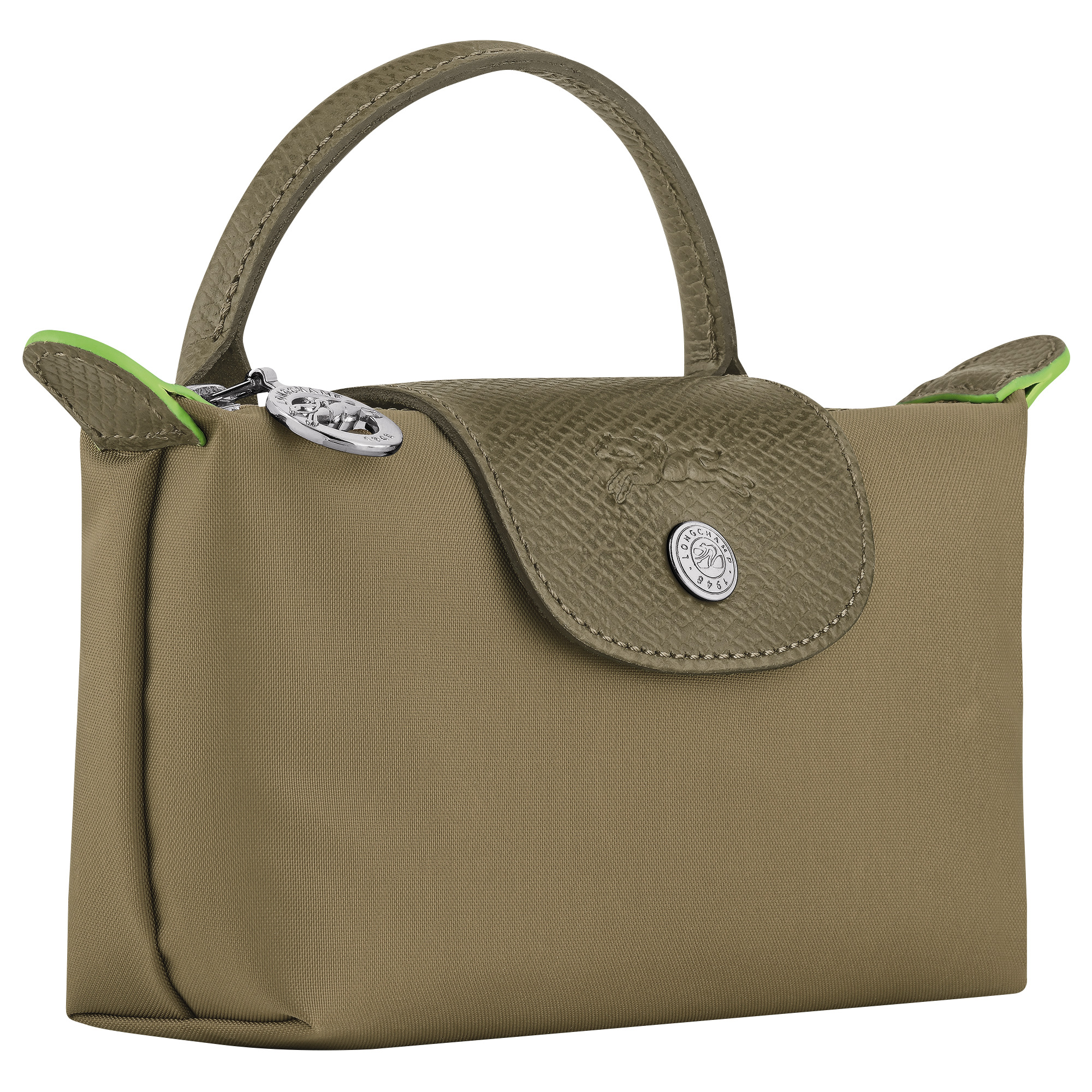 Le Pliage Green Pouch with handle Artichoke - Recycled canvas - 3