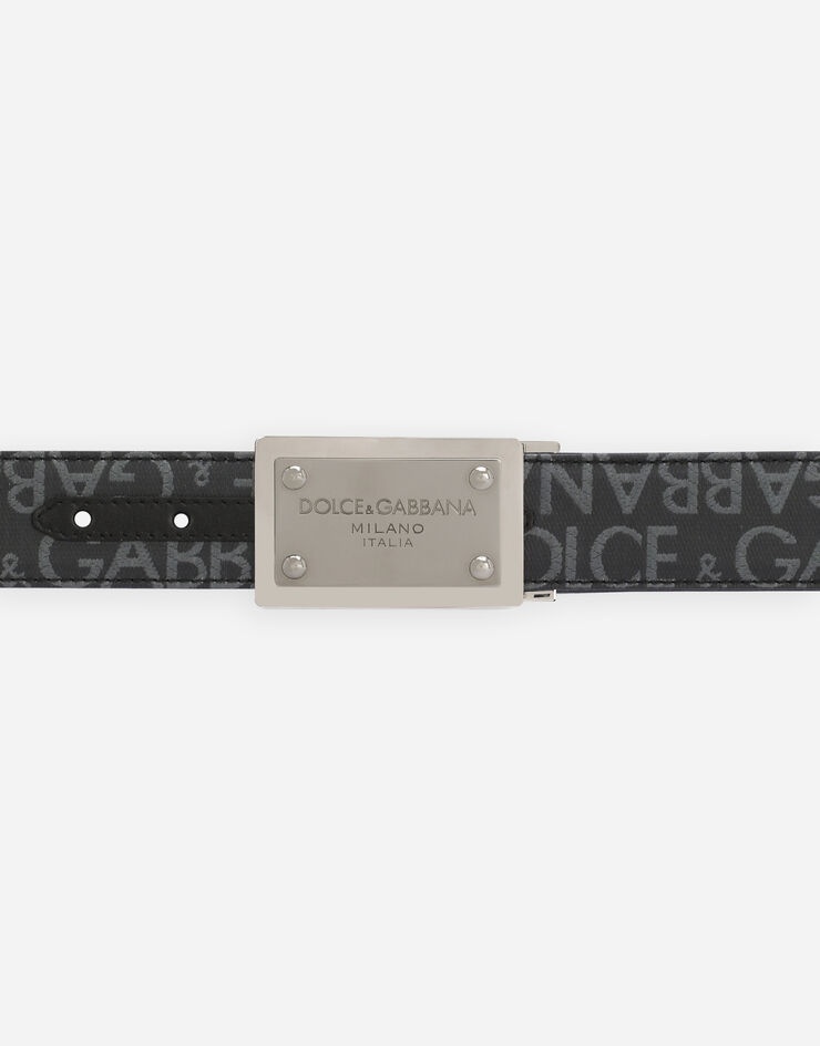 Coated jacquard belt with logo tag - 3
