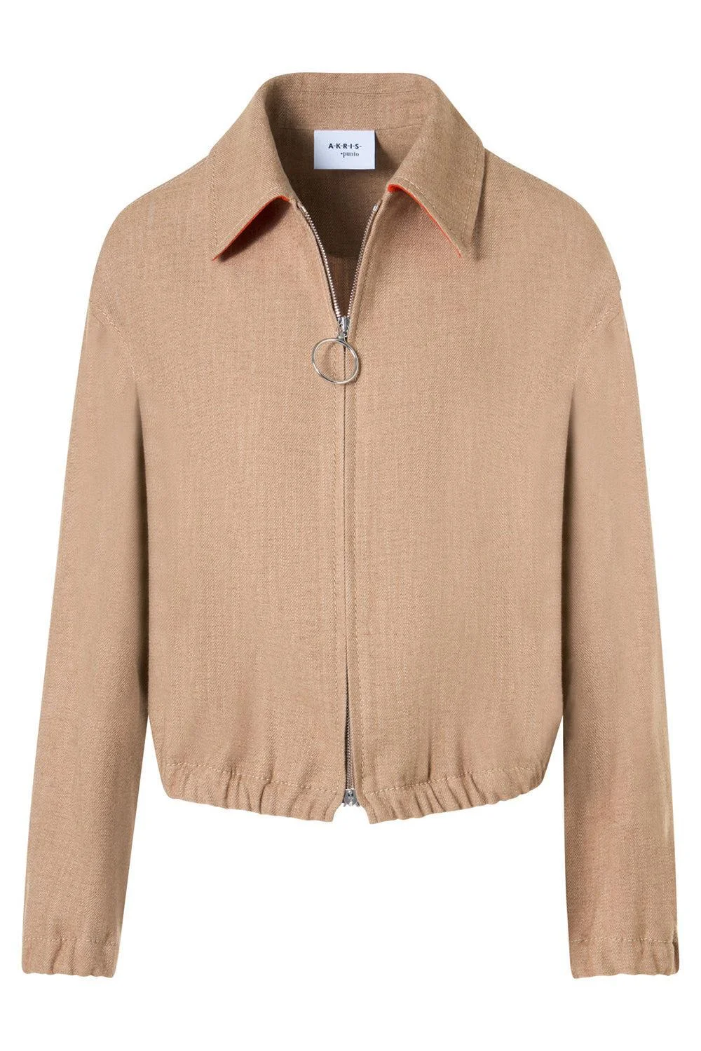 Zippered Bomber Jacket - 1