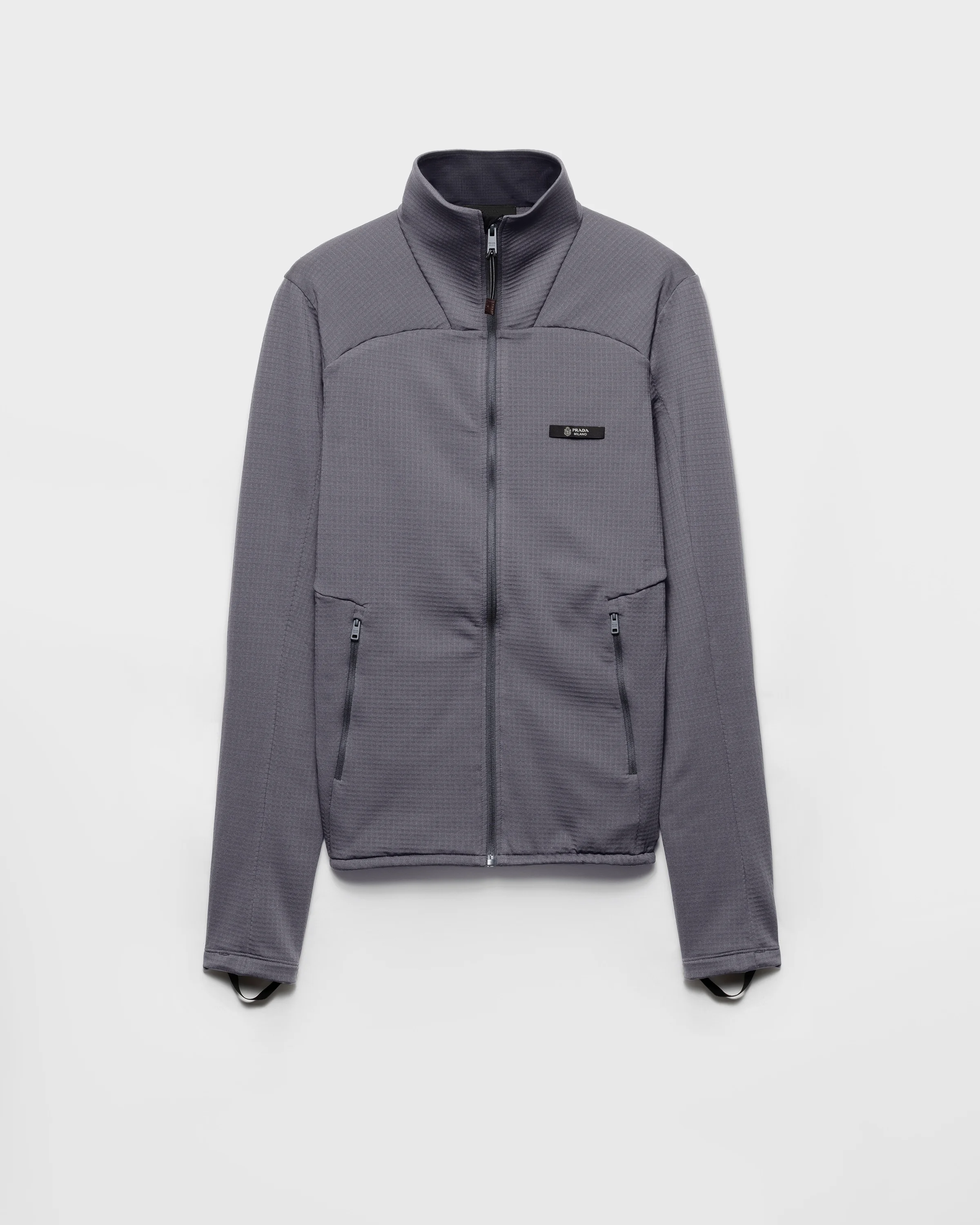 Technical fabric blouson jacket - 1