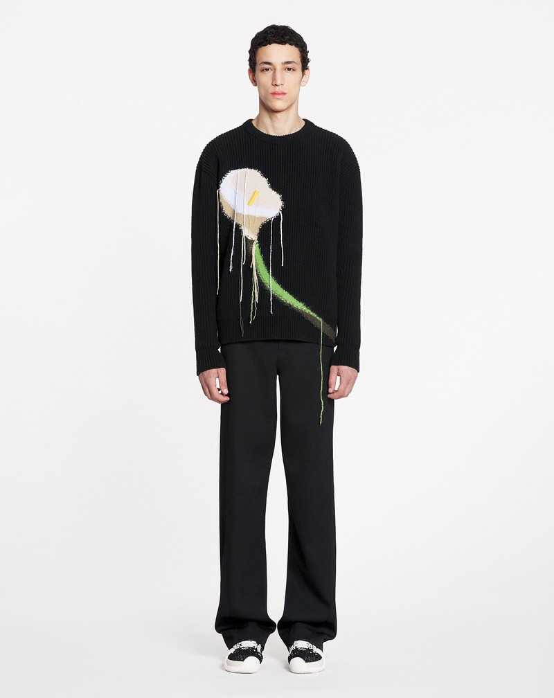 Lanvin INTARSIA WOOL AND CASHMERE CREW-NECK SWEATER outlook