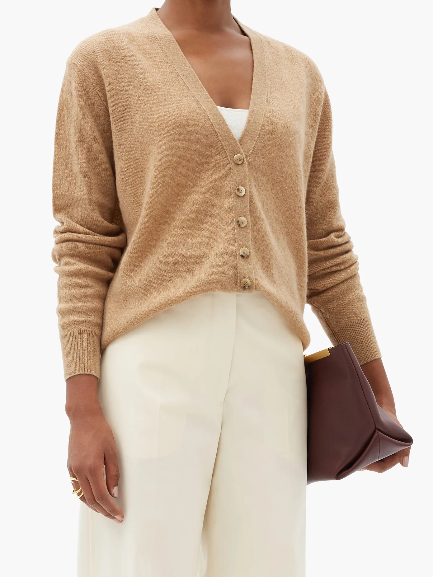 Amelia V-neck cashmere cardigan - 6