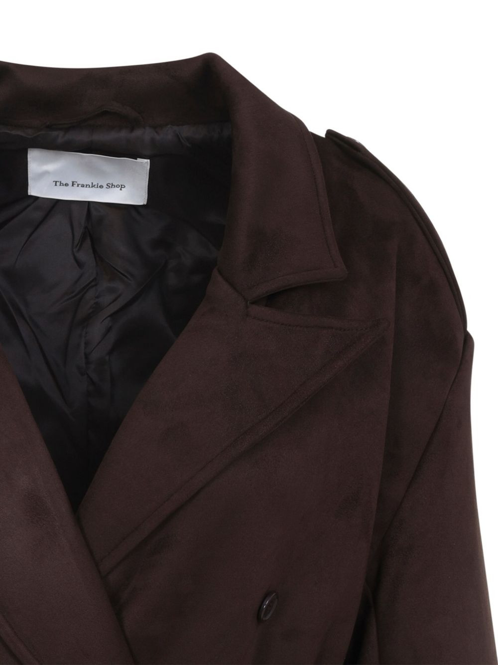 belted double-breasted coat - 3