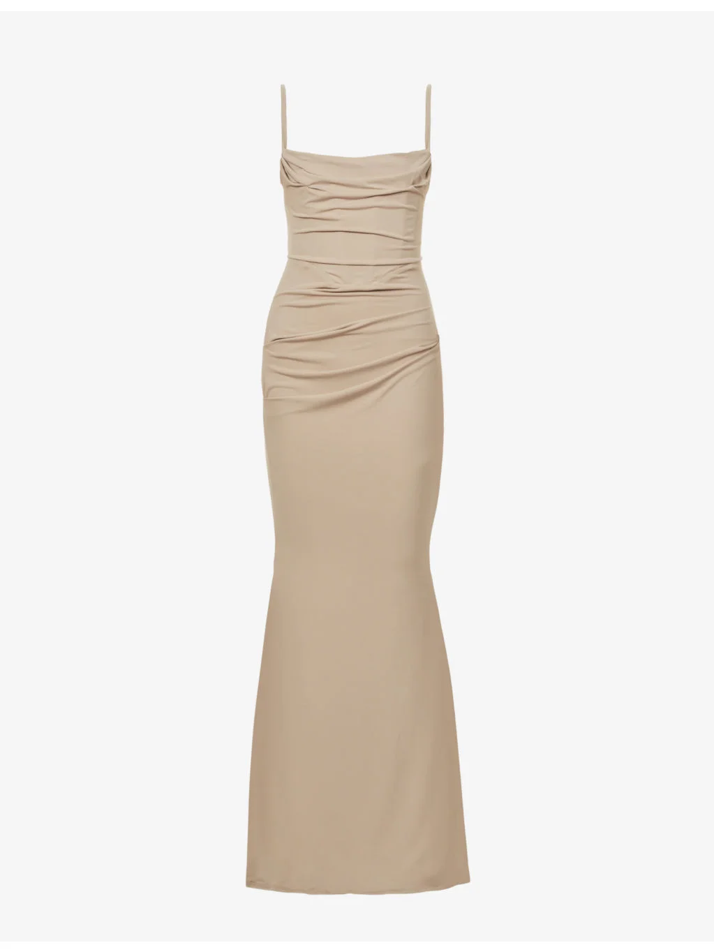 Milena corset stretch-jersey maxi dress - 1