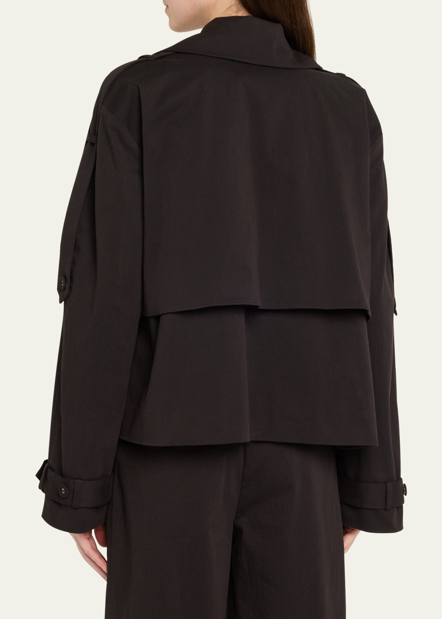 Yasmin Cropped Trench Coat - 3