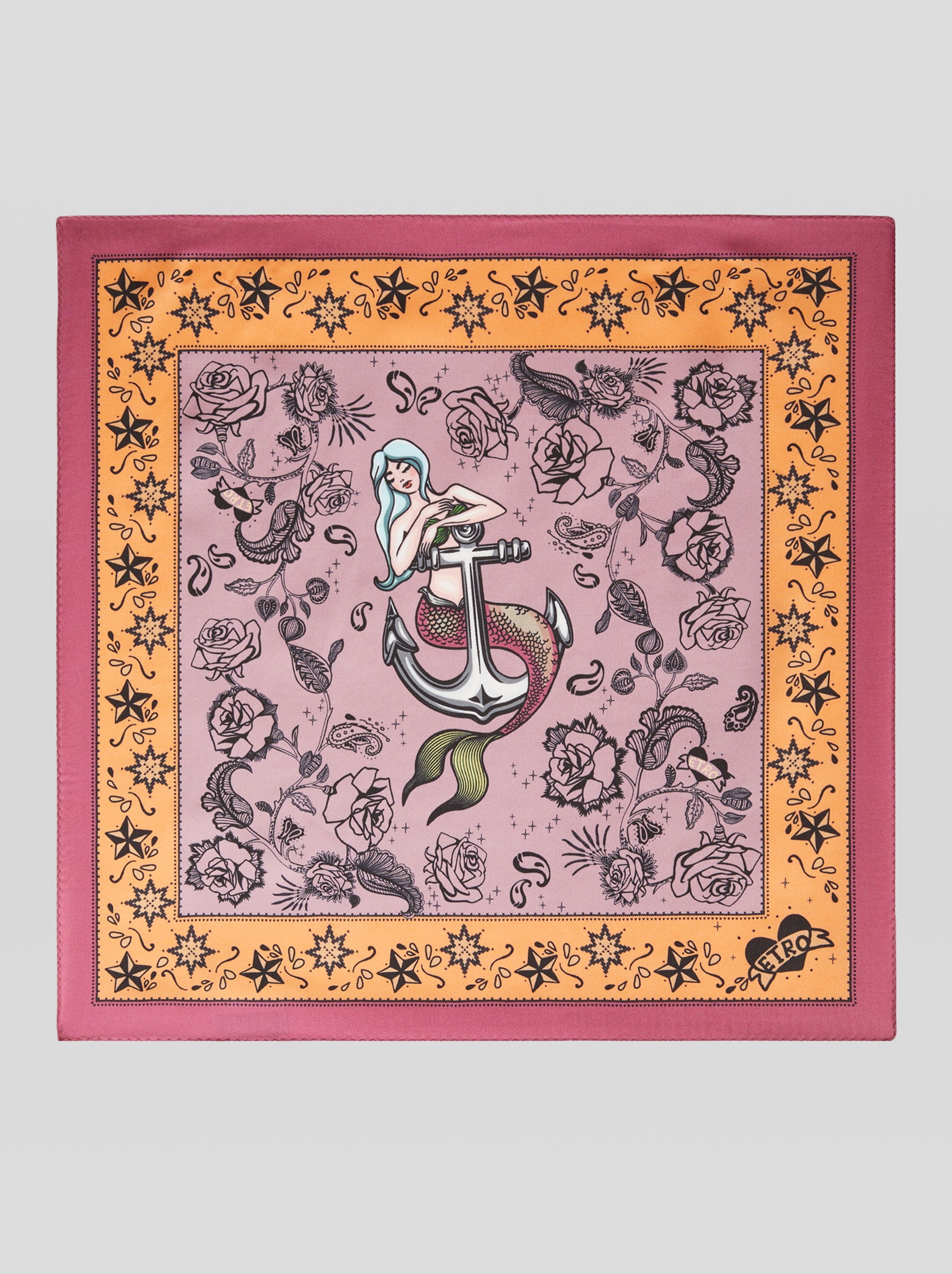 POCKET SQUARE WITH MERMAID - 1
