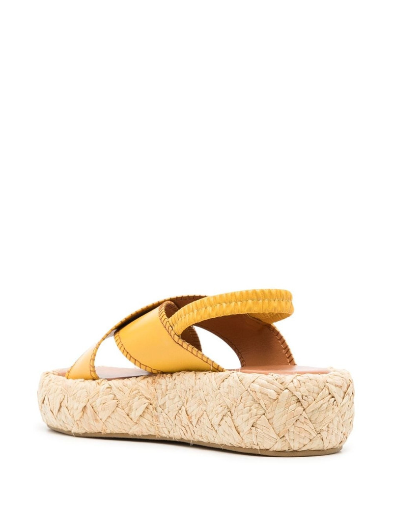 Clergerie Adom 50 Leather Flatform Sandals 3