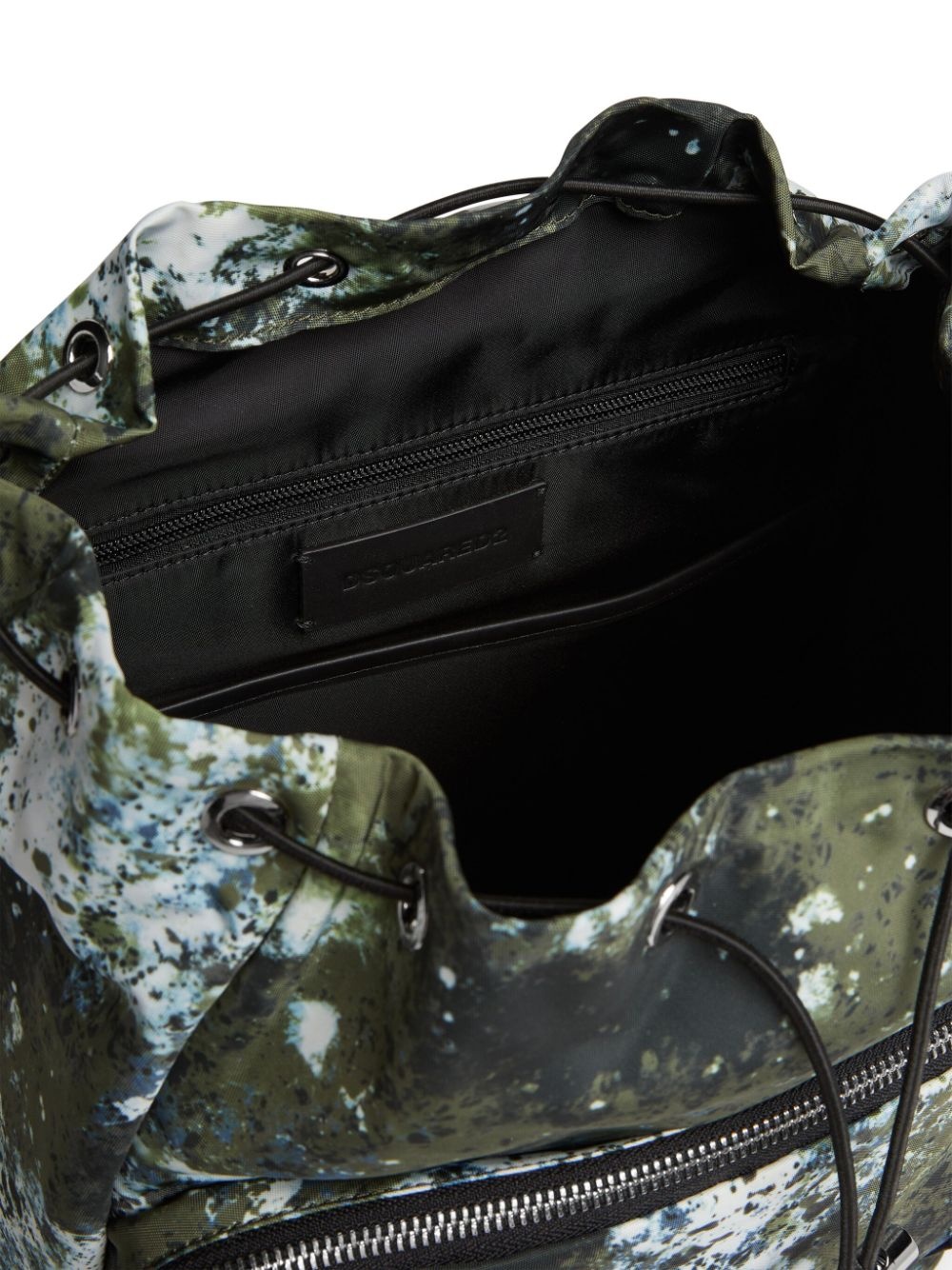 paint-splashes logo-print backpack - 4