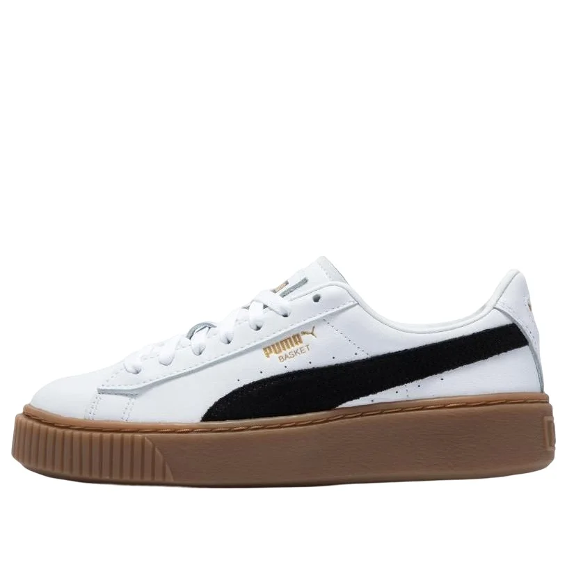 (WMNS) PUMA Basket Platform L 'White' 394369-01 - 1