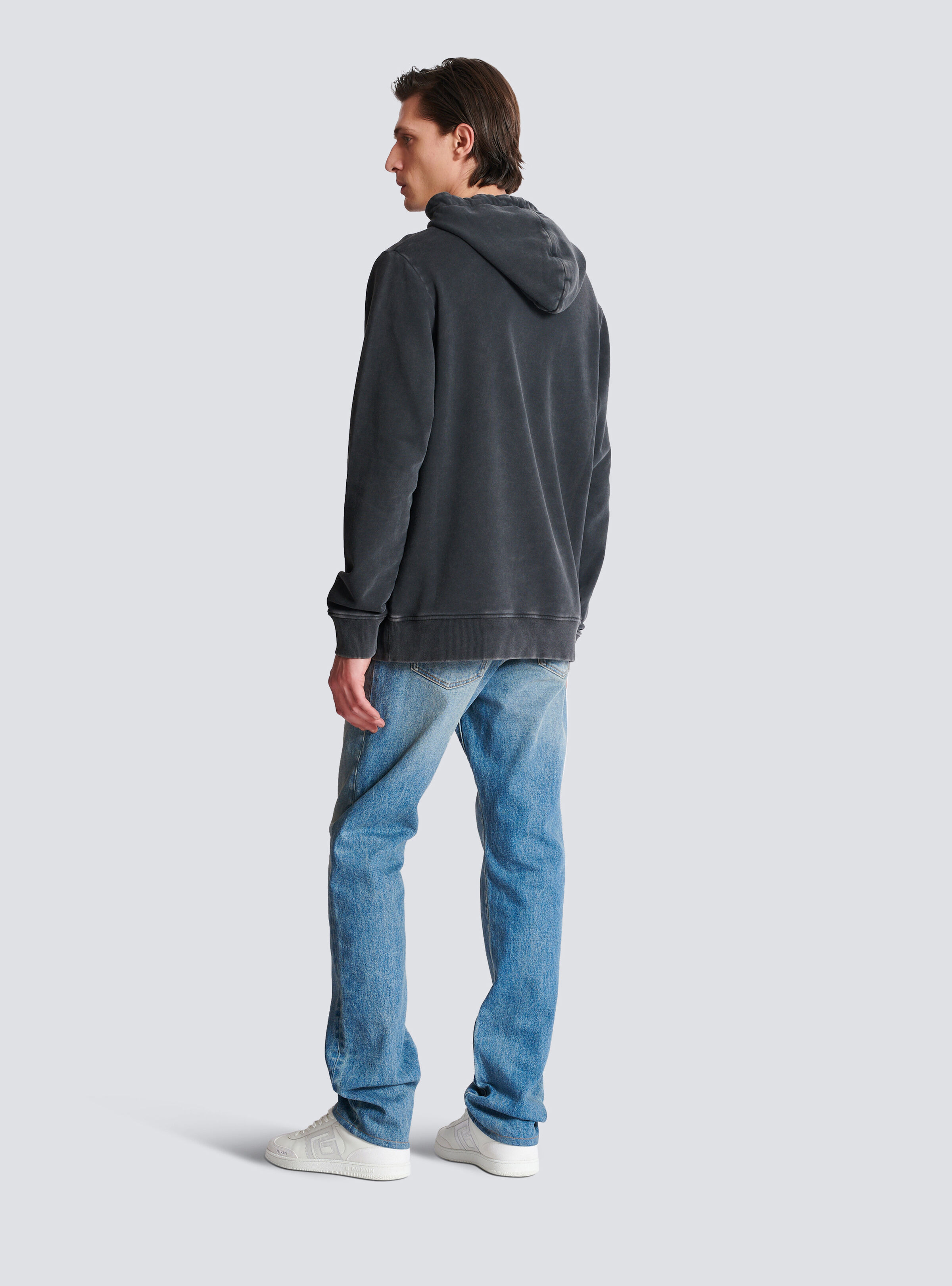 Vintage Balmain embroidered hoodie - 4