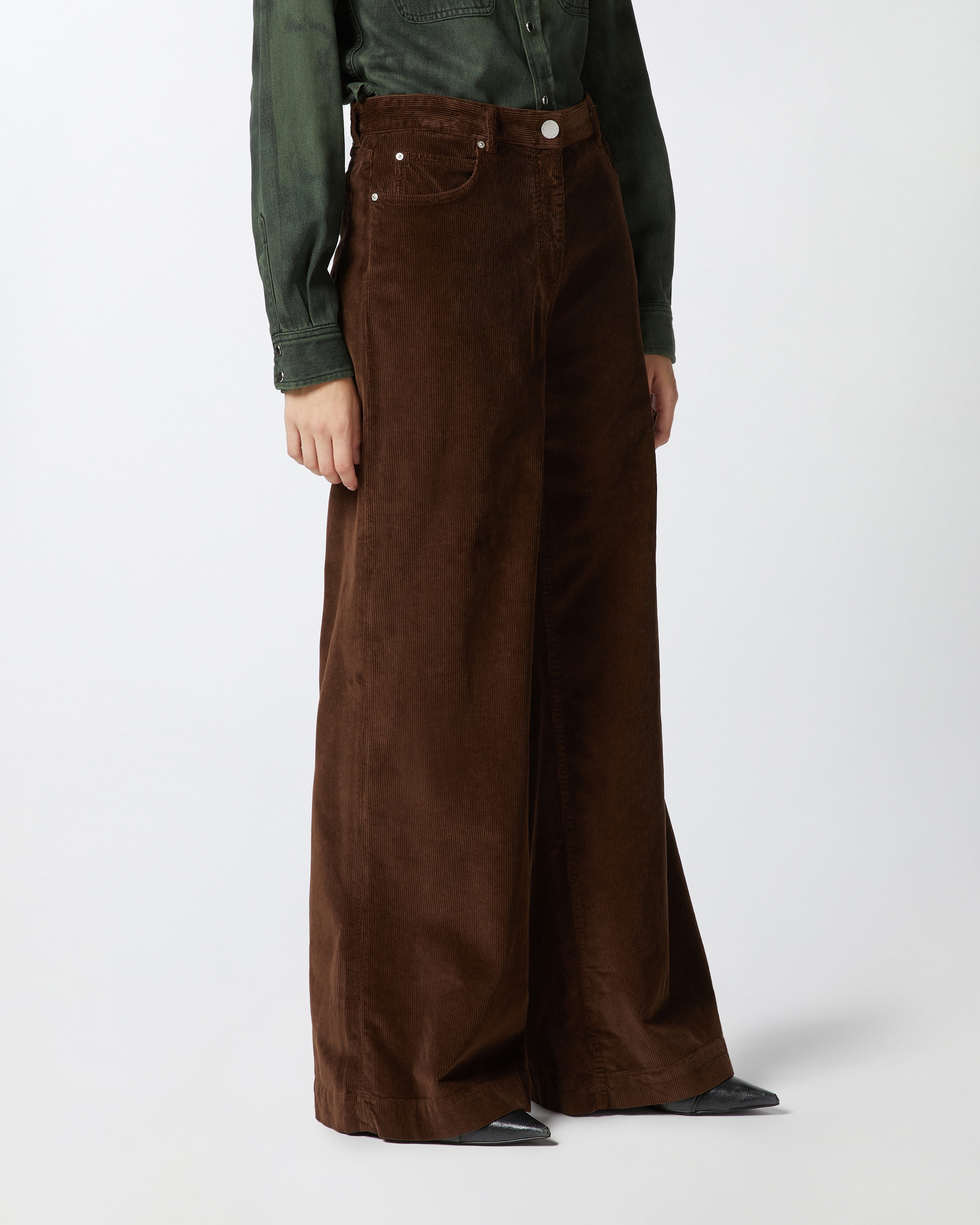 CORDUROY PALAZZO TROUSERS - 3