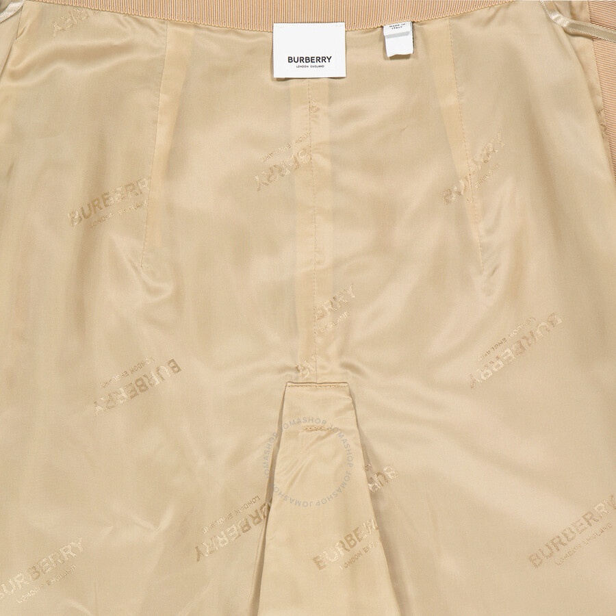 Burberry Wool Cashmere A-line Skirt With Box-pleat Detail - 6