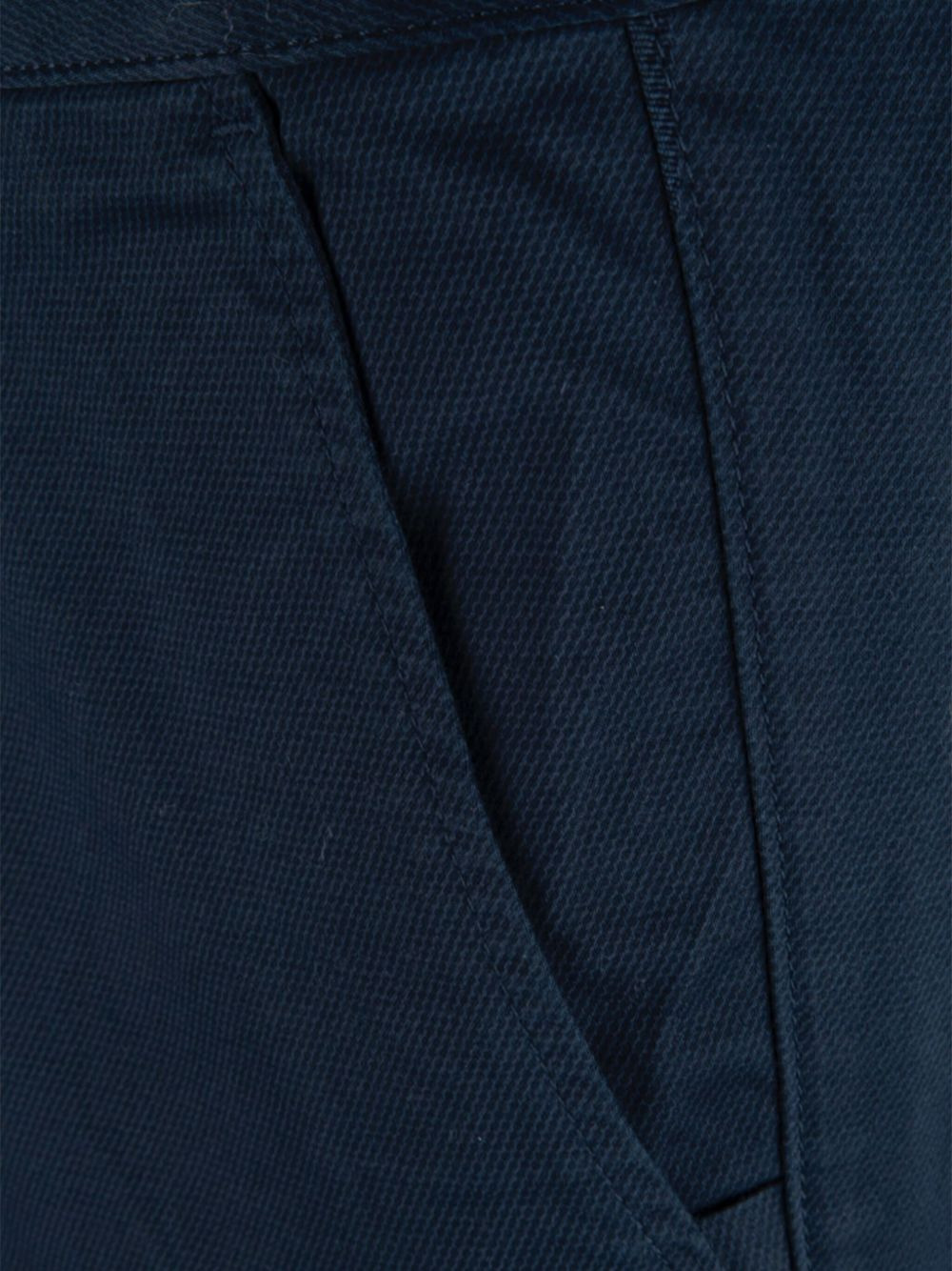 textured slash-pocket trousers - 3