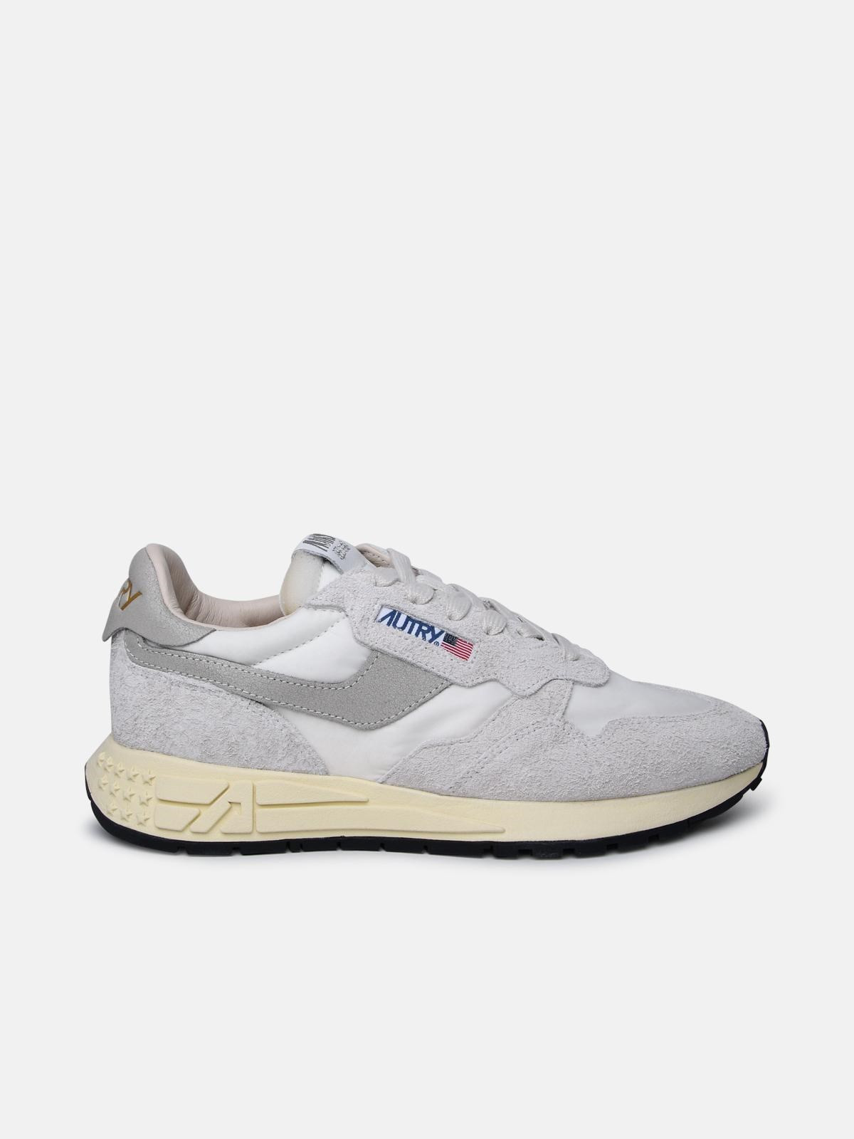 TWO-TONE LEATHER SNEAKERS - 1