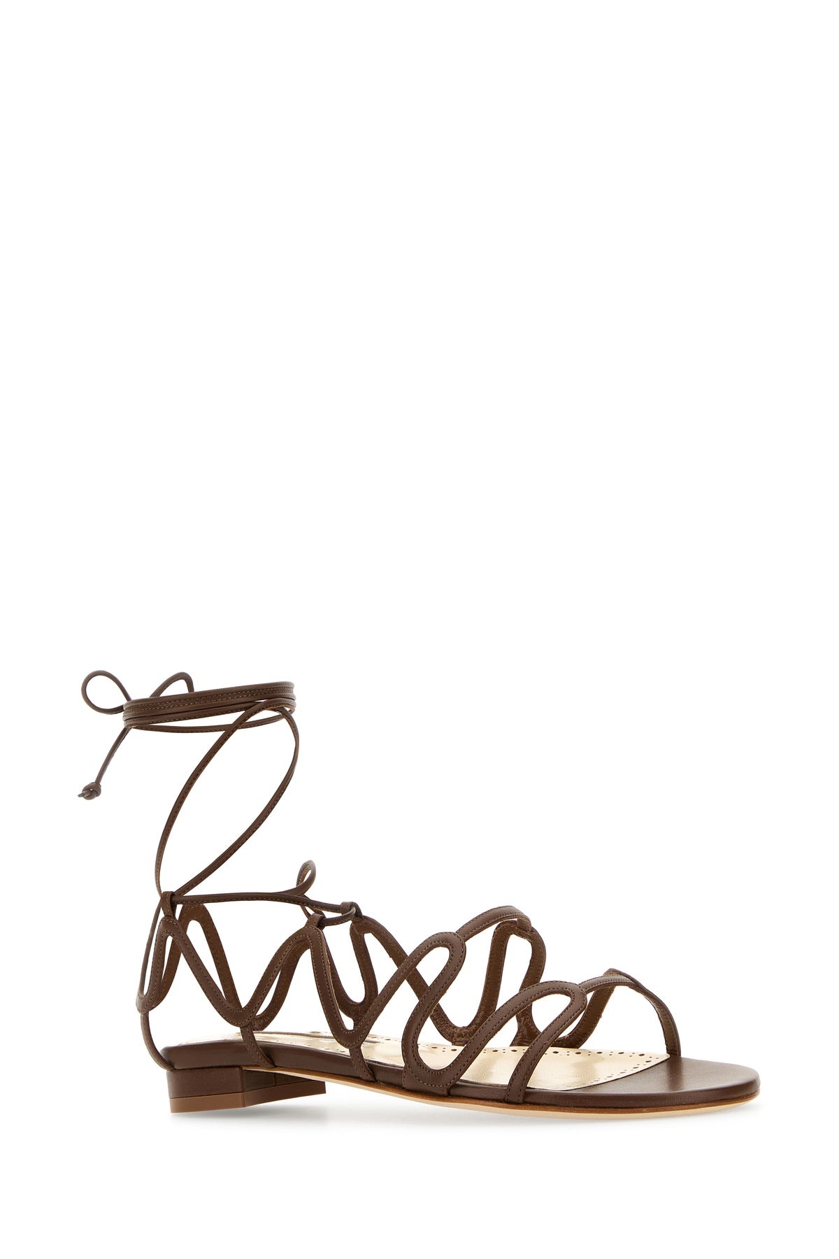 Brown leather Fawda sandals - 2