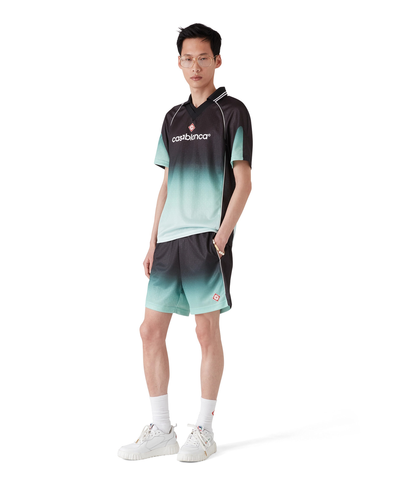 Jacquard Gradient Football Shirt | Casablanca Paris - 2
