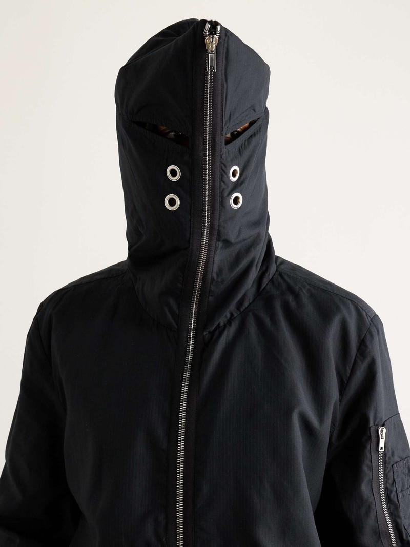 Padded Webbing-Trimmed TENCEL™ Lyocell-Ripstop Hooded Bomber Jacket 7