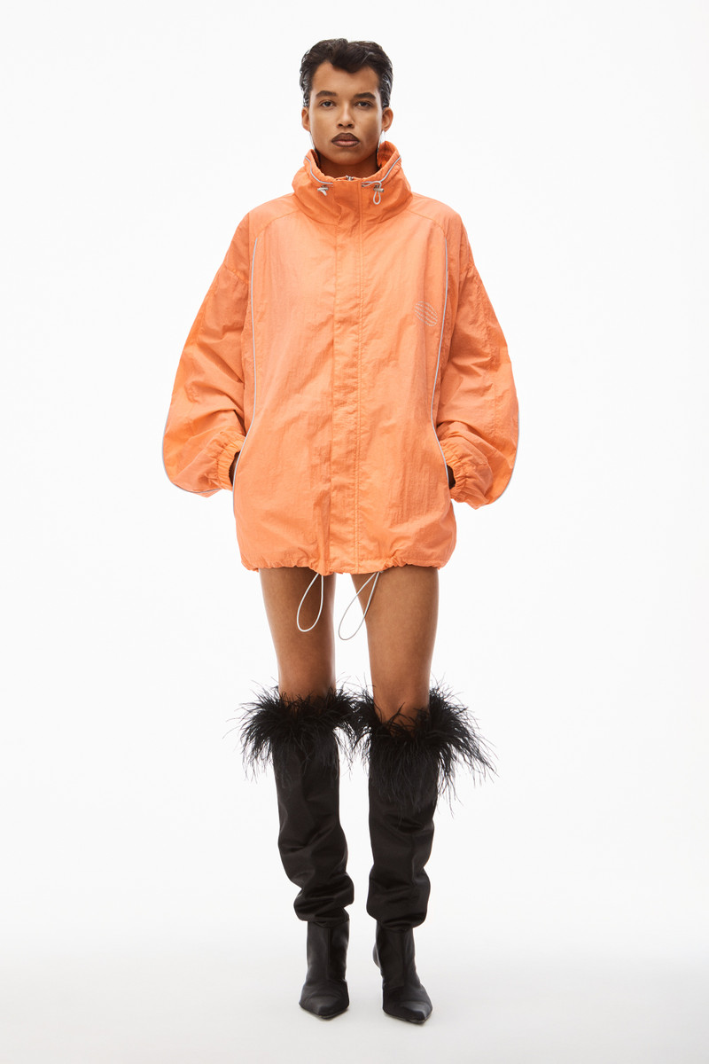 Alexander Wang TRACK JACKET IN HEAVY WASHED NYLON outlook