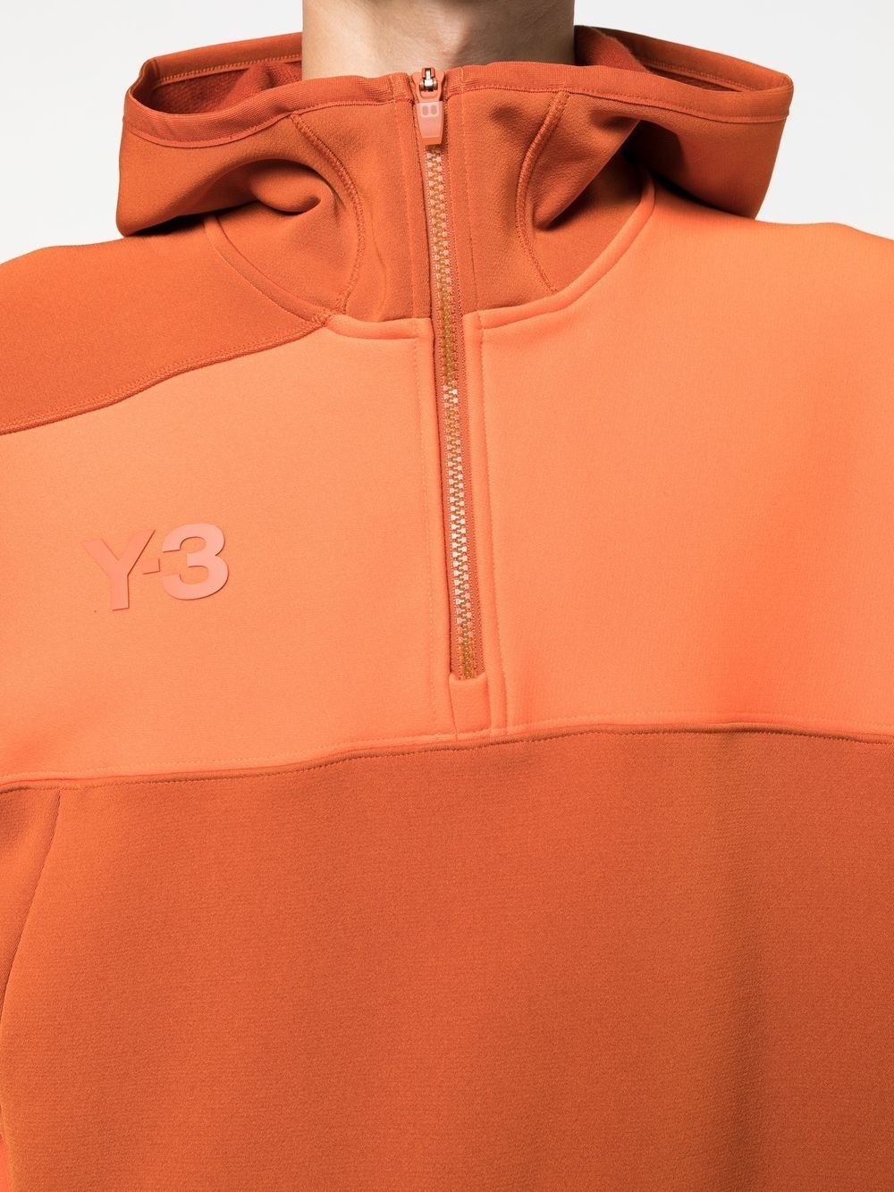 logo-patch zip-front hoodie - 5