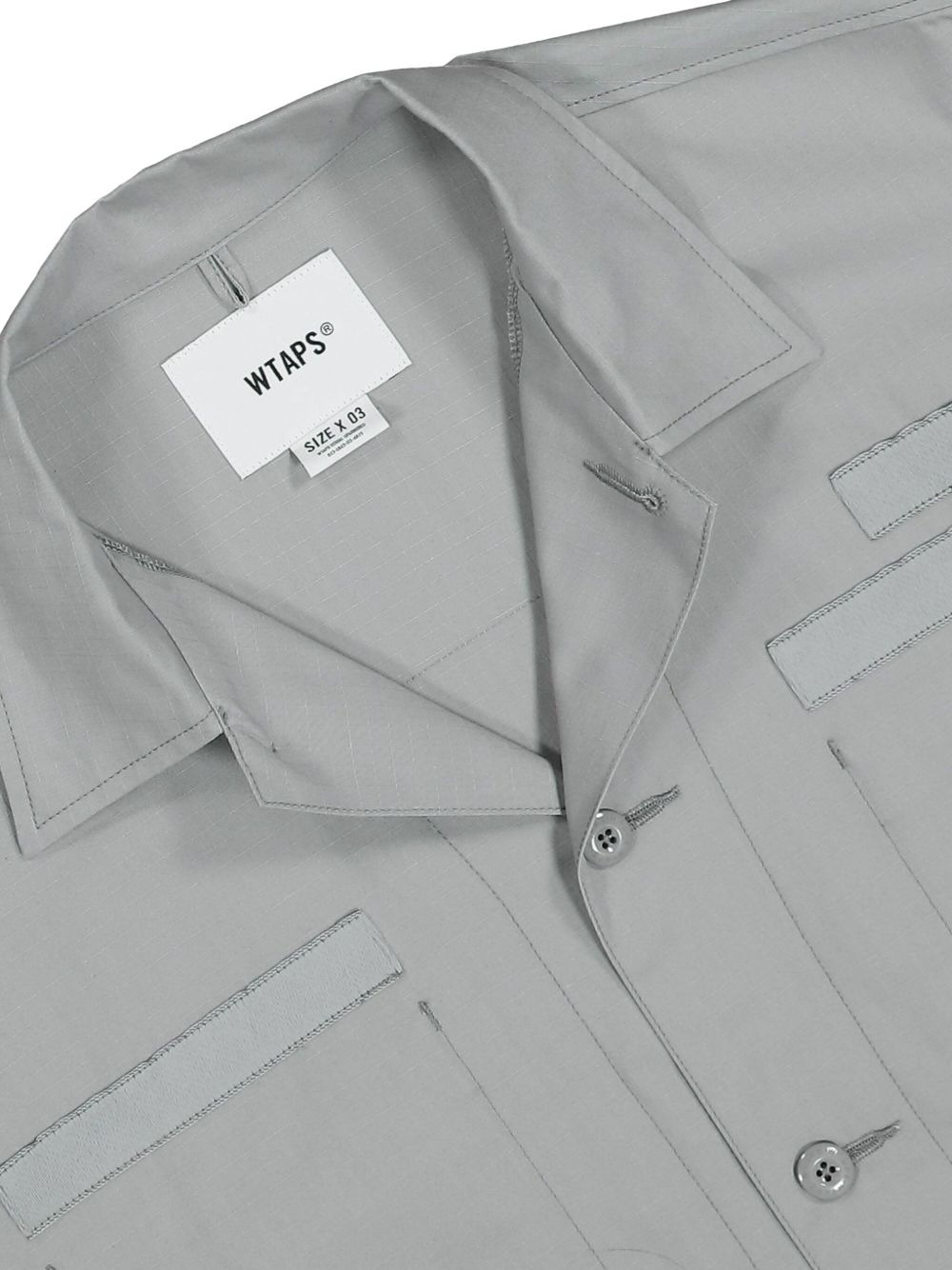 multi-pocket cotton shirt - 4