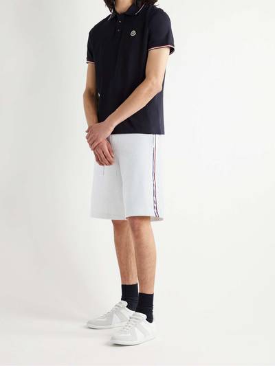 Moncler Printed Mélange Loopback Cotton-Jersey Drawstring Shorts outlook