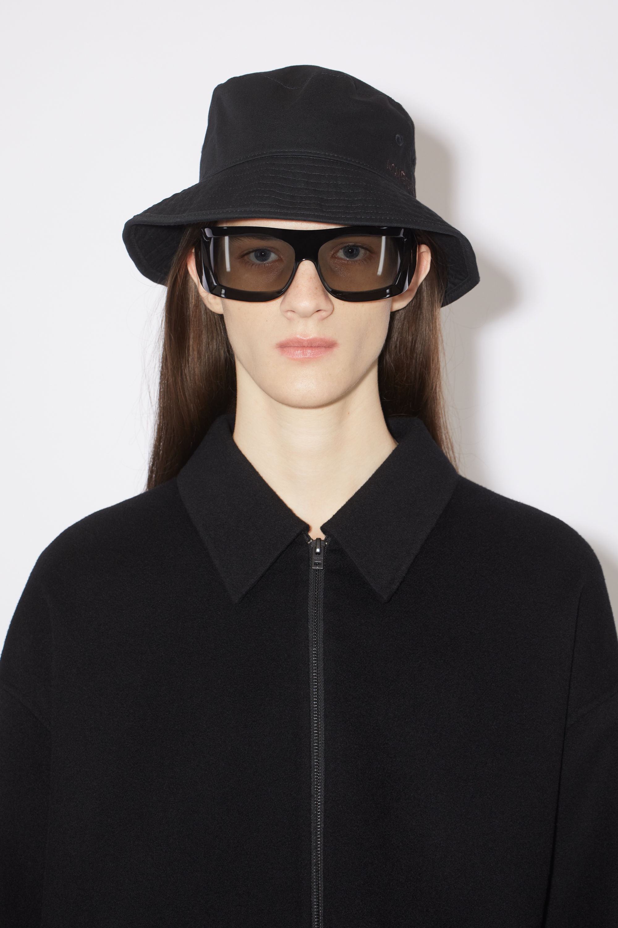Twill bucket hat - Black - 3