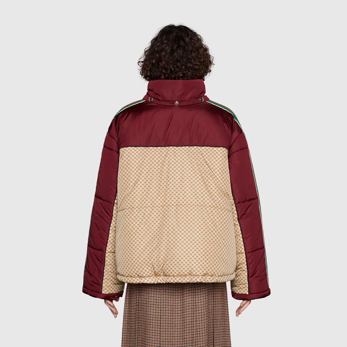 GG parachute nylon padded jacket - 4