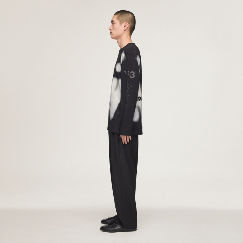 Y-3 MERCEDES - AMG PETRONAS FORMULA 1 TEAM YOHJI GRAPHIC LONG SLEEVE TEE 4
