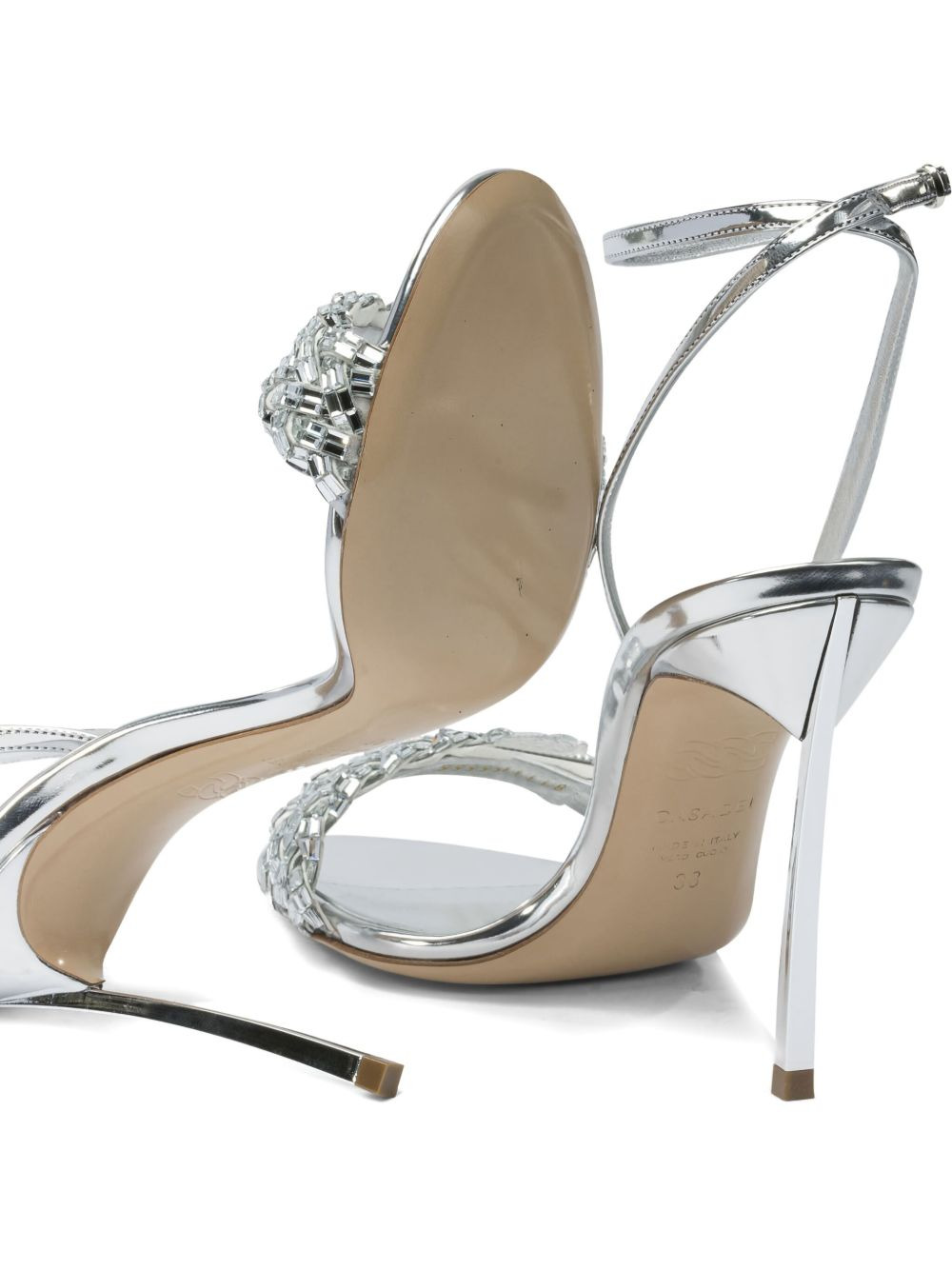100mm Interstellar crystal-embellished sandals - 3