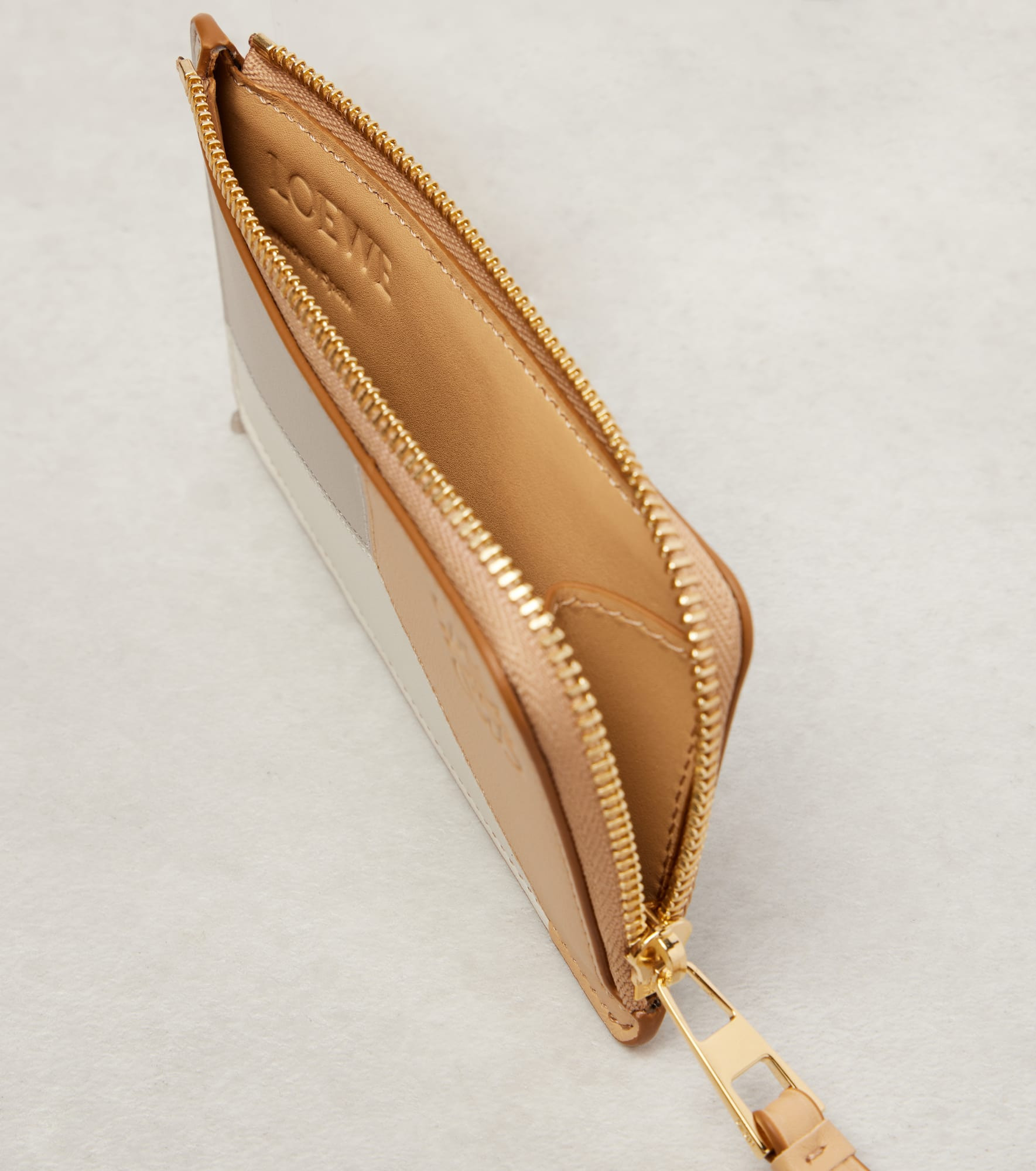 Puzzle leather card case - 2
