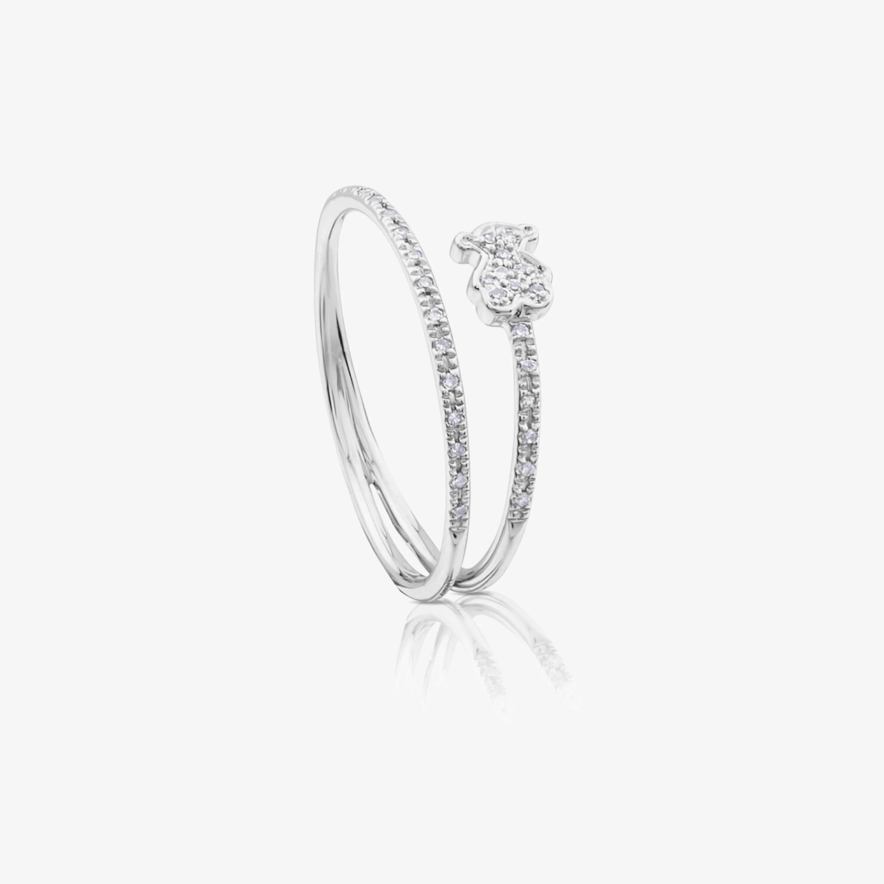 18K white gold TOUS Brillants Ring with Diamond - 1