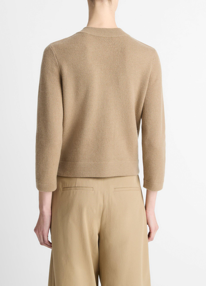 Vince Wool-Blend Shrunken Snap Cardigan outlook