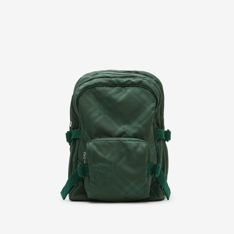 Check Jacquard Backpack - 1