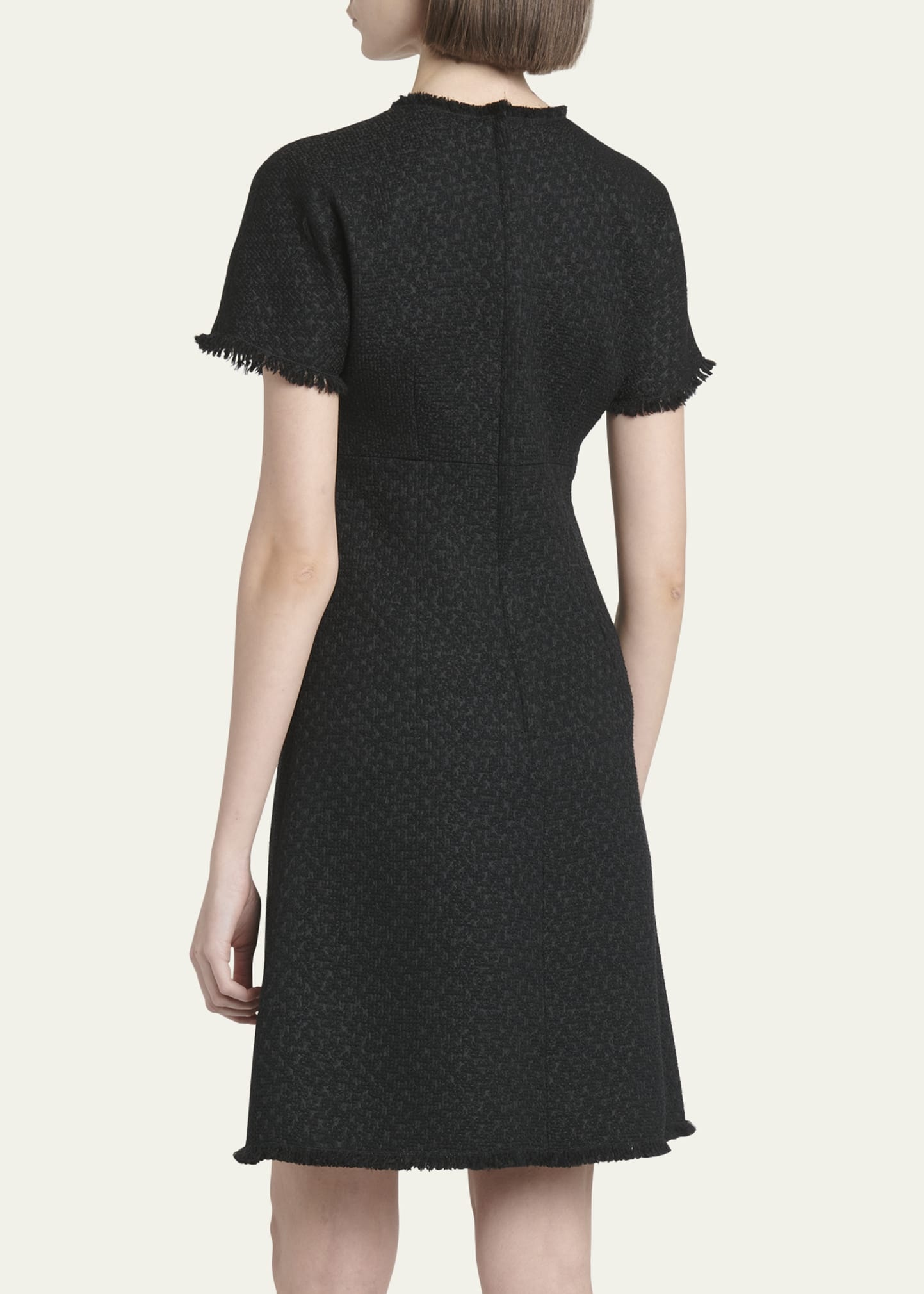 Rachel Tweed Fringe Short Dress - 3