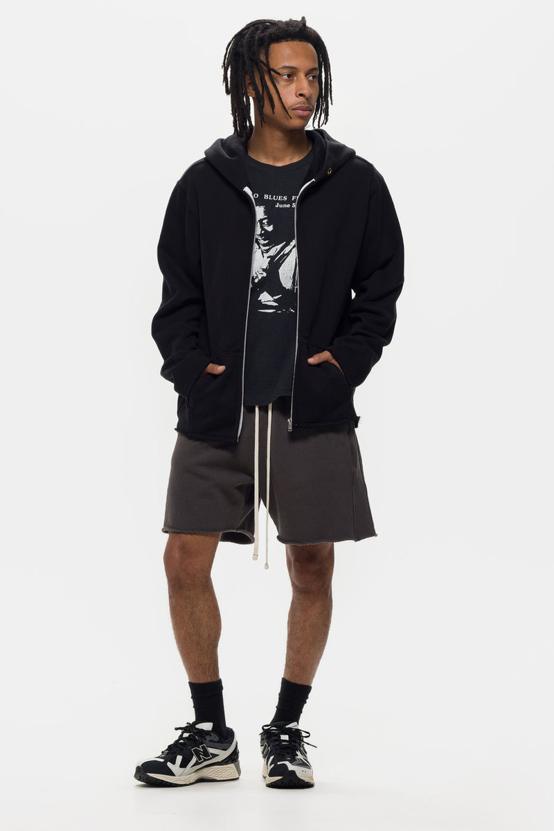 LES TIEN Heavyweight Yacht Short in in Vintage Black outlook