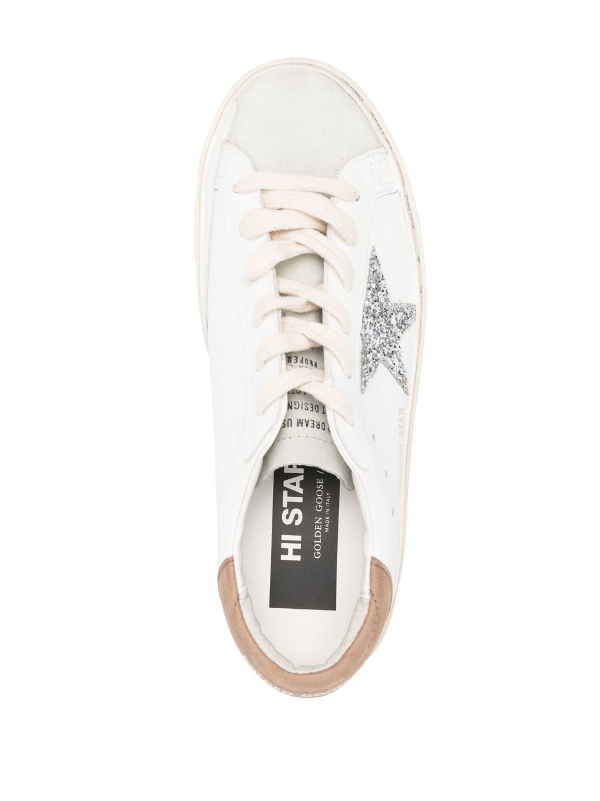 white Hi Star leather sneakers - 4