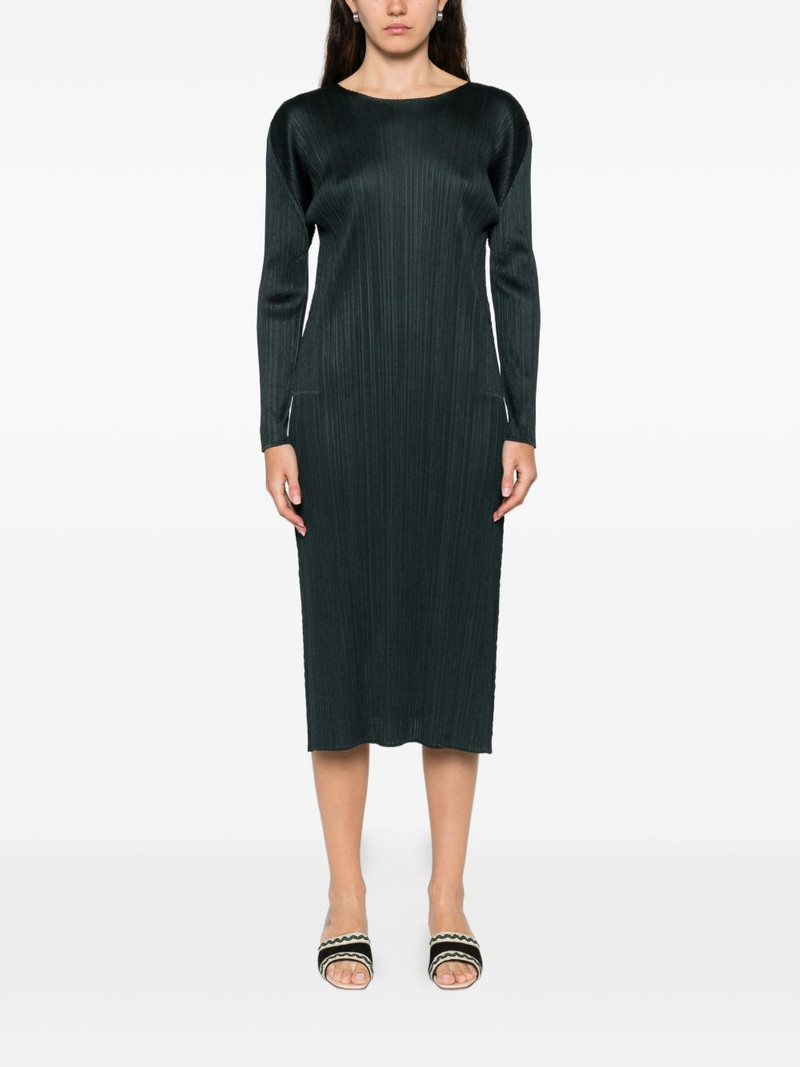 Pleats Please Issey Miyake pleated midi dress outlook