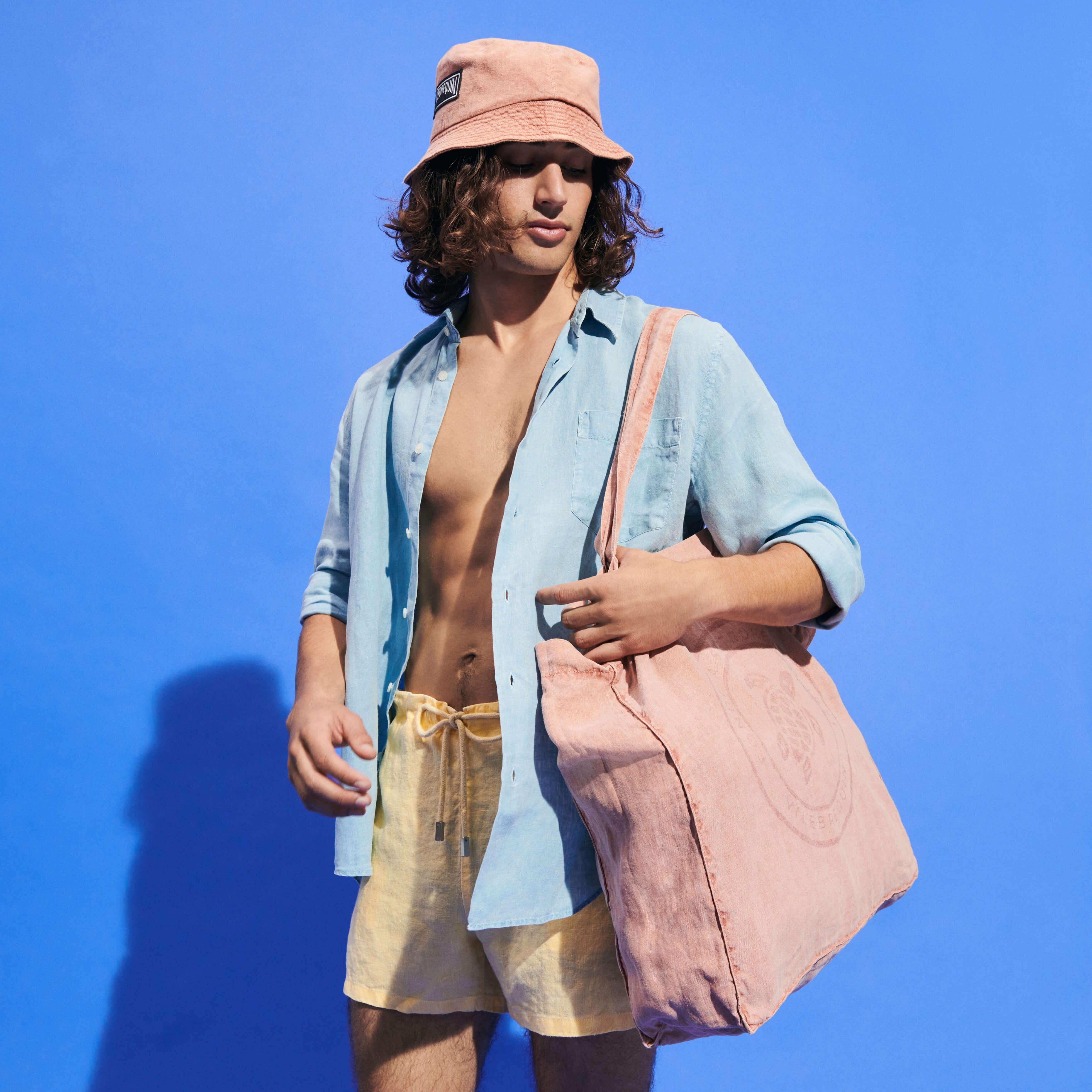 Linen Turtle Unisex Tote Bag Mineral Dye - 3